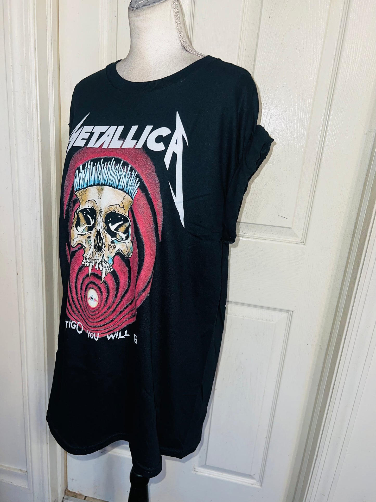 Metallica Double Sided Oversized Distressed Tee