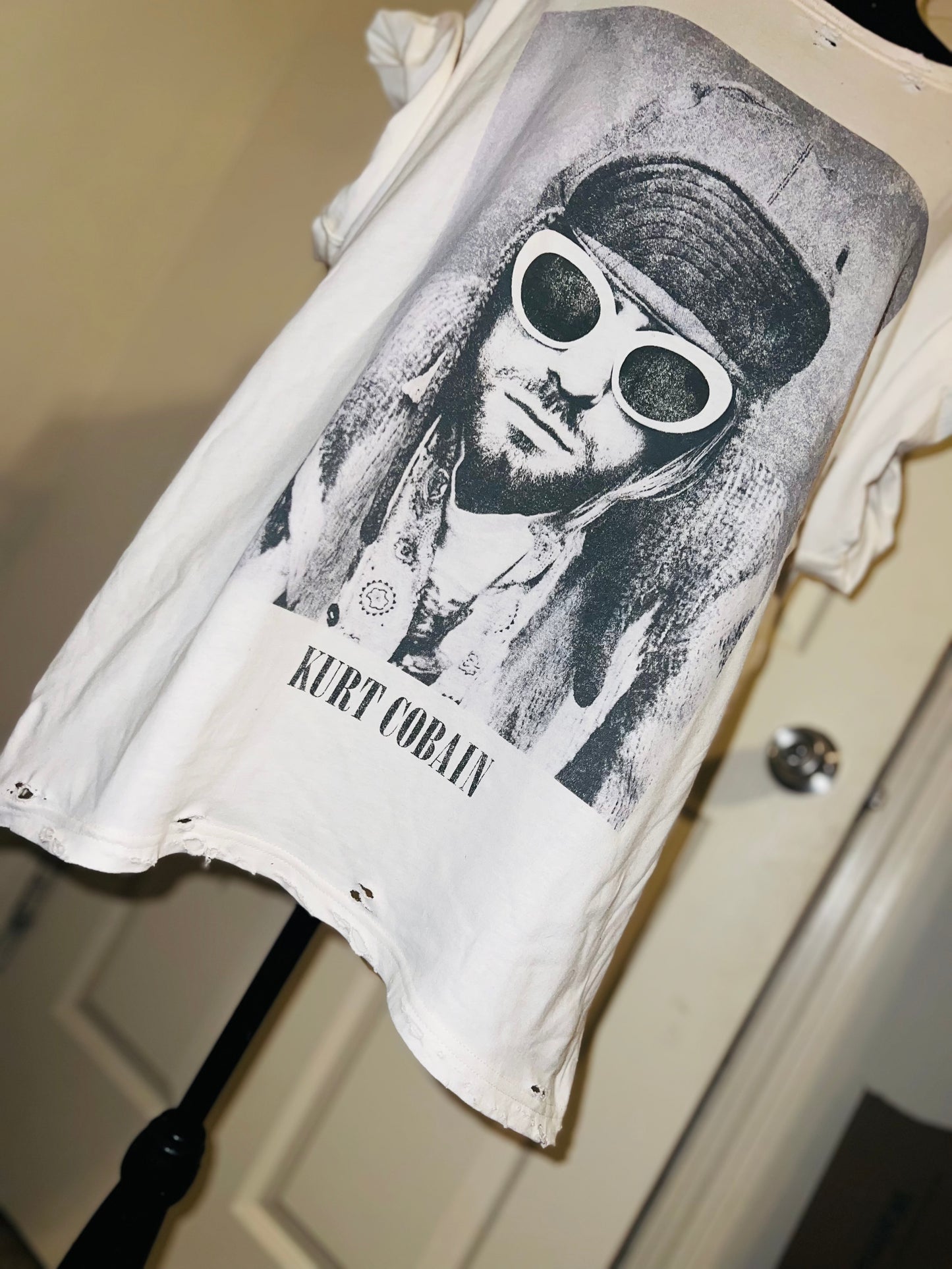 Kurt Cobain Oversized Distressed Tee