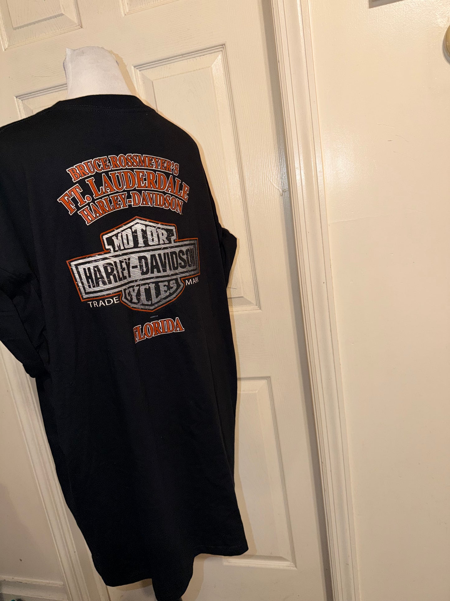 Harley Davidson Vintage Double Sided Oversized Tee