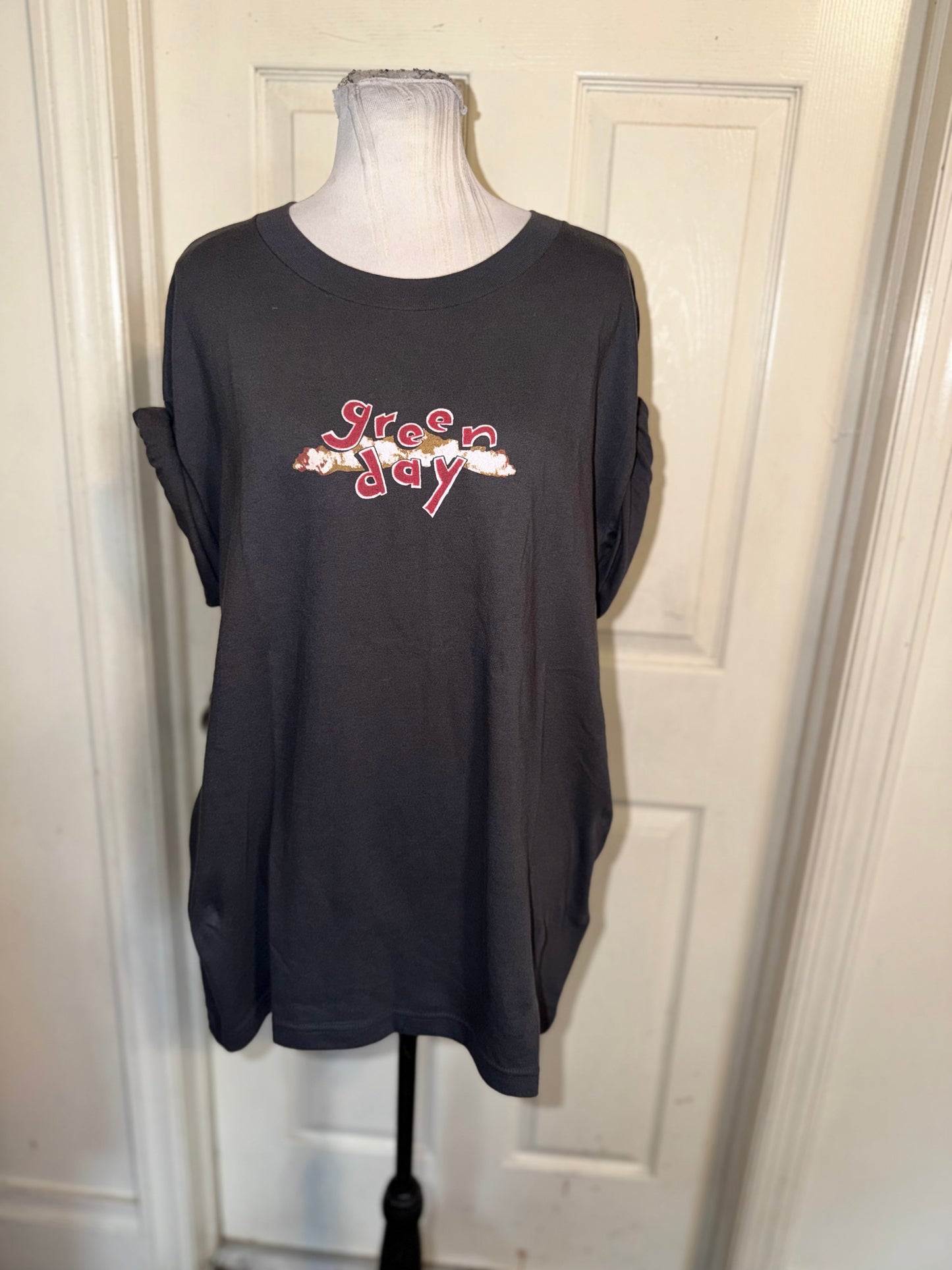 Green Day Double Sided Oversized Tee