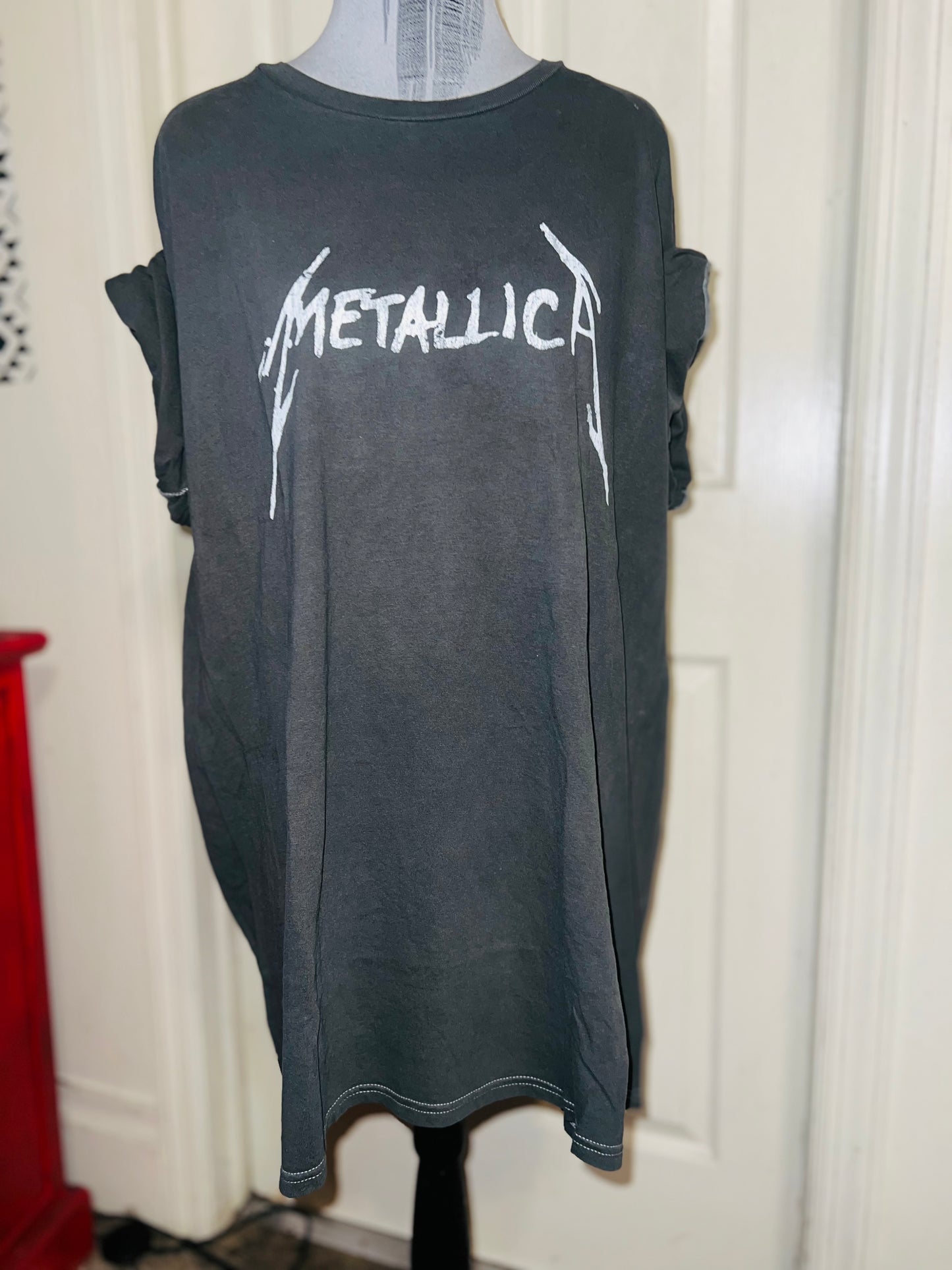 Metallica Double Sided Oversized Distressed Tee