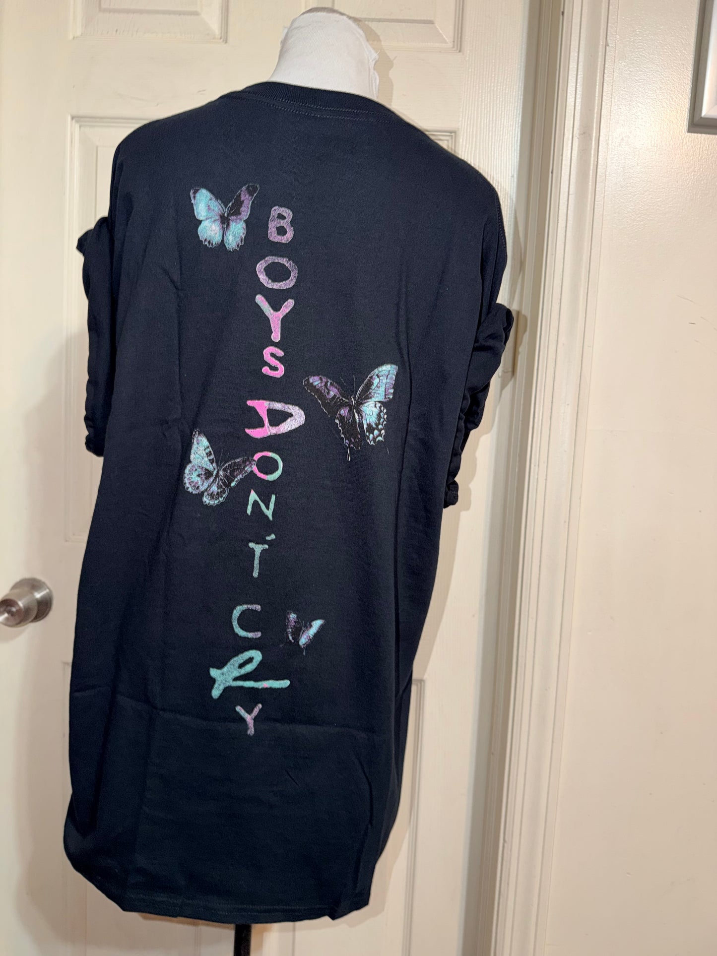 The Cure Double Sided Oversized Distressed Tee