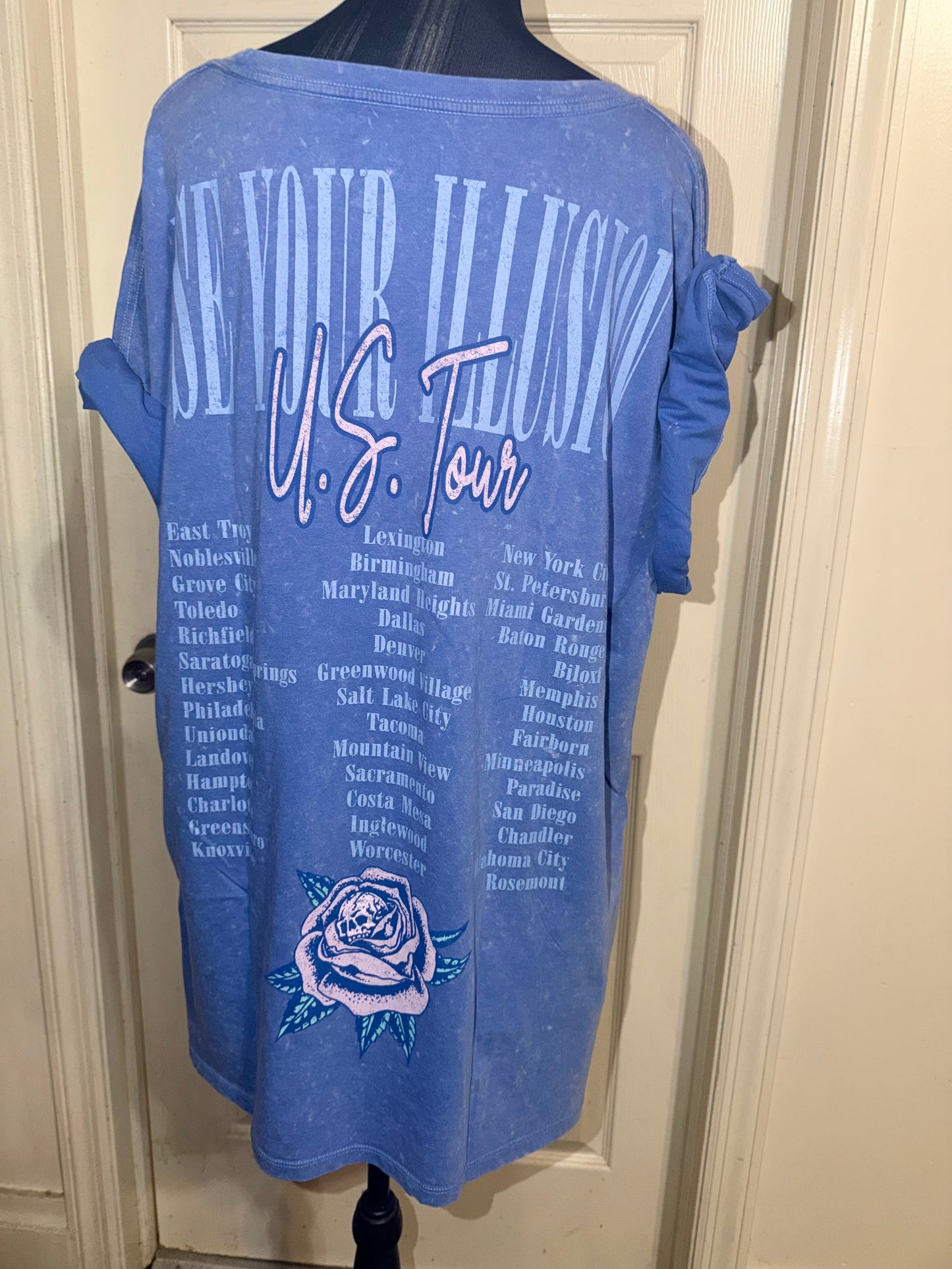 Guns N’ Roses Double Sided Oversized Distressed Tee