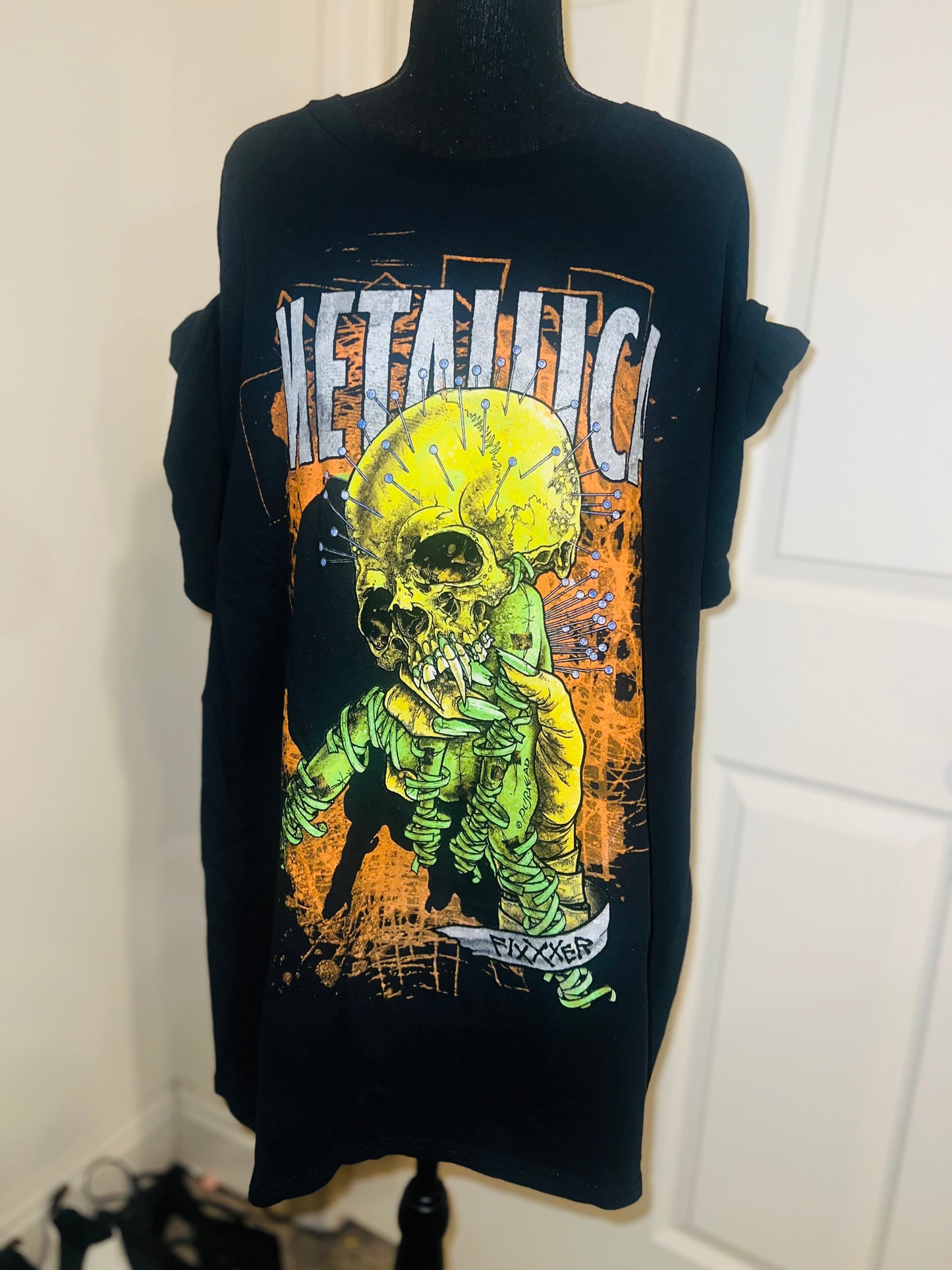 Metallica Fixxer Oversized Distressed Tee