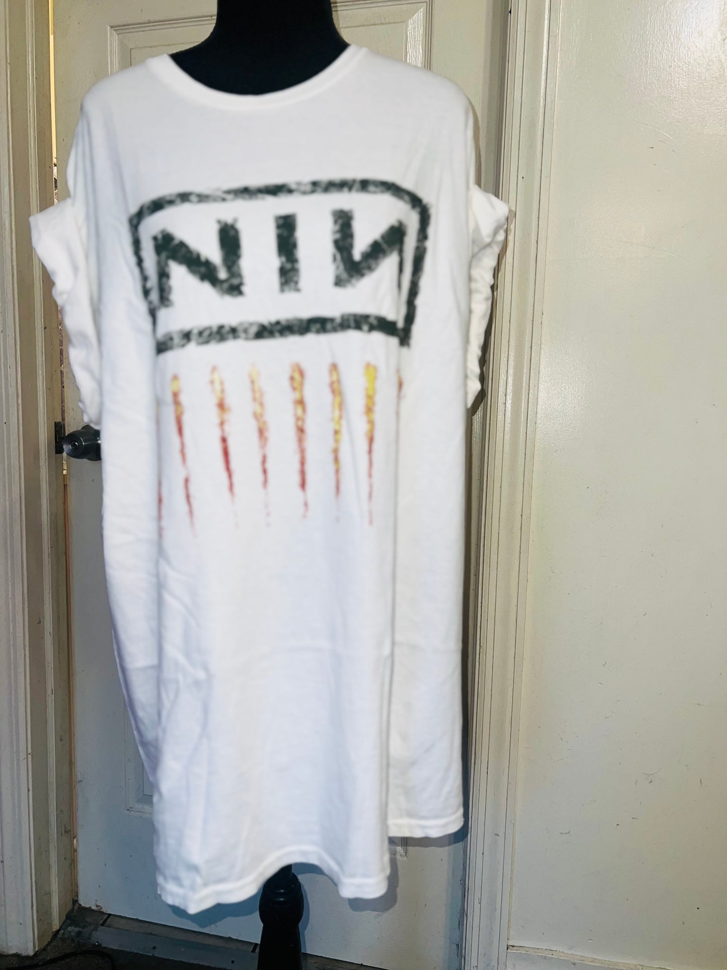 Nine Inch Nails Oversized Distressed Tee