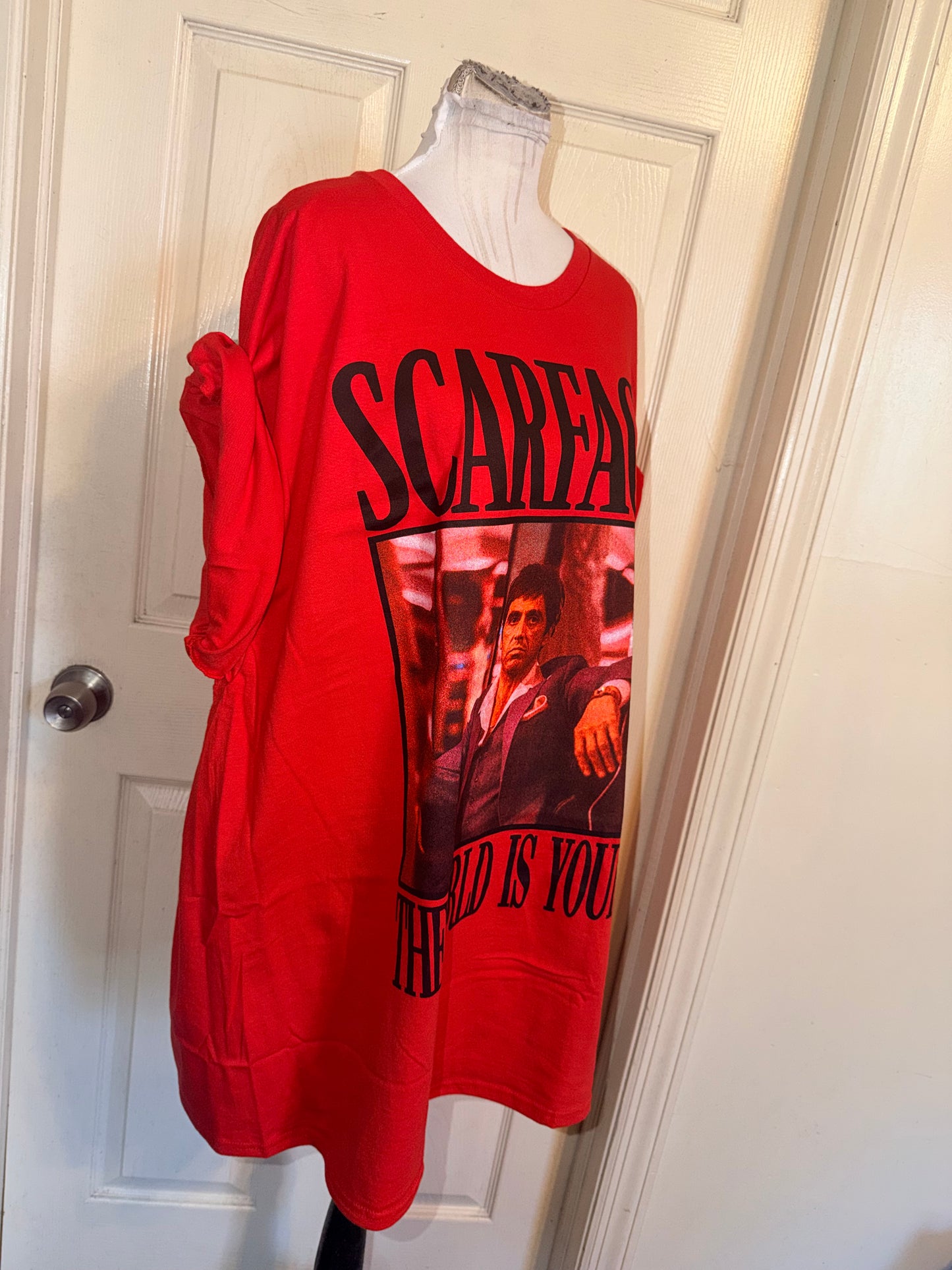 Scarface Oversized Distressed Tee