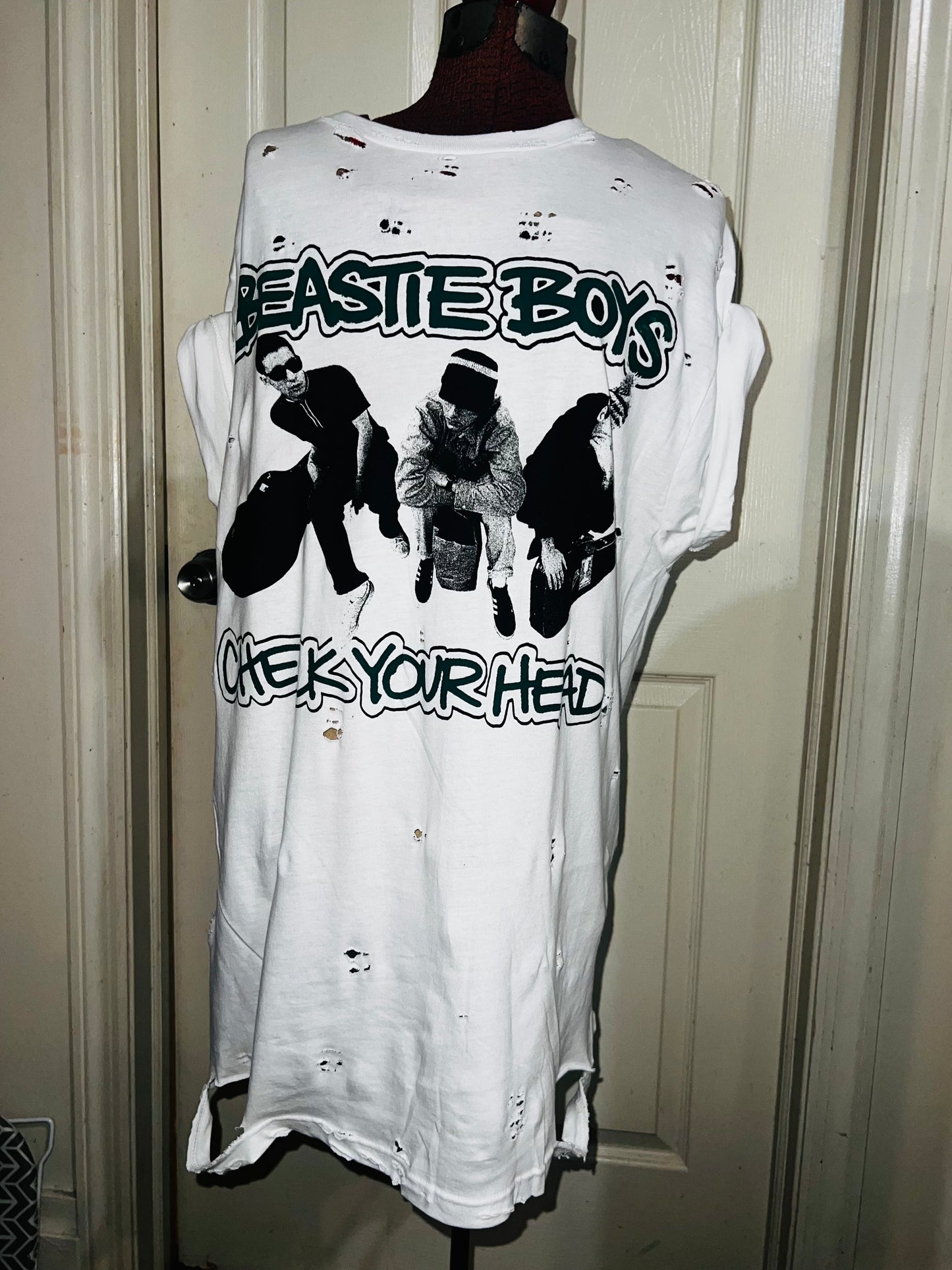 Beastie Boys Double Sided Oversized Distressed Tee