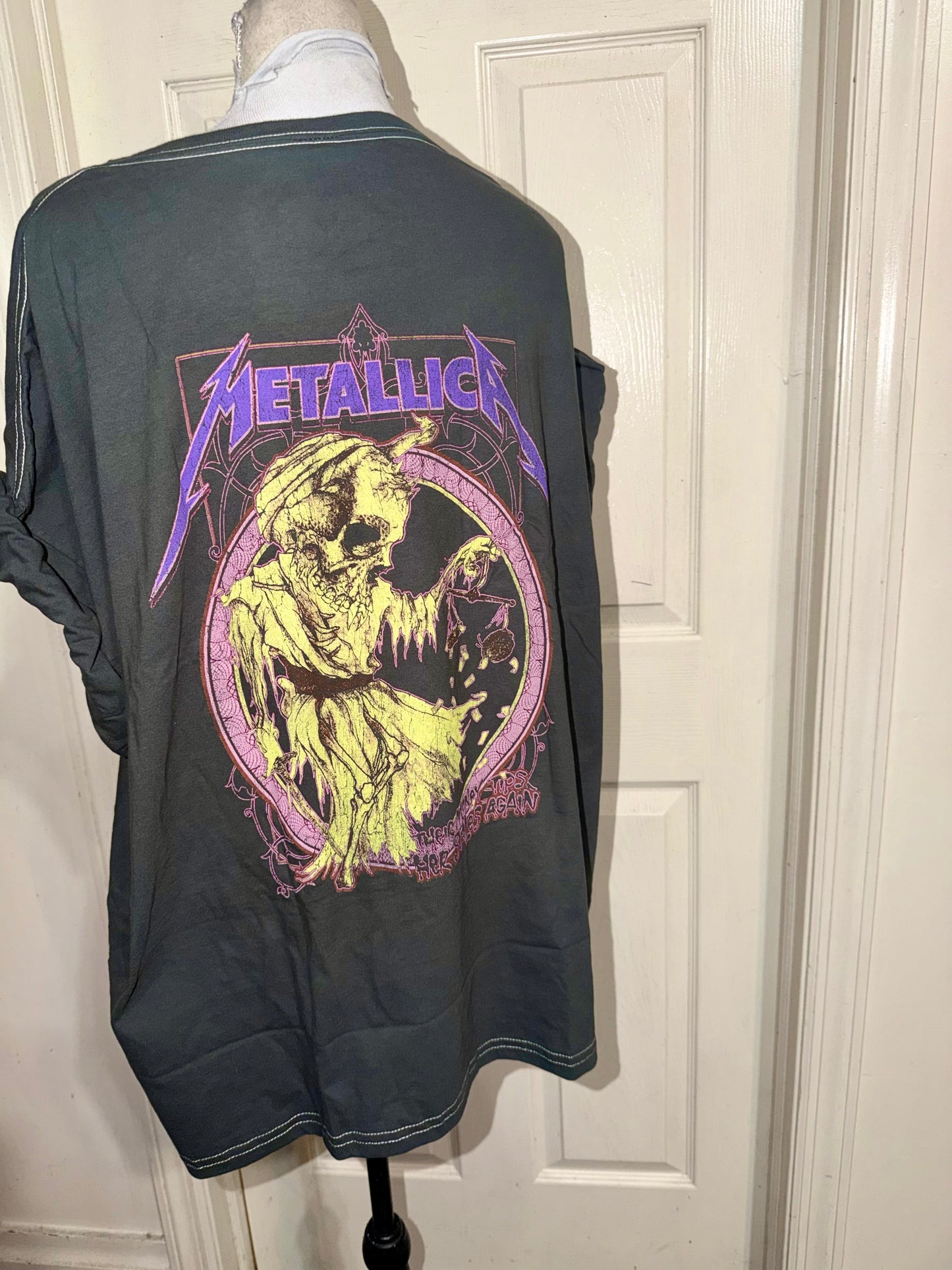 Metallica Double Sided Oversized Distressed Tee
