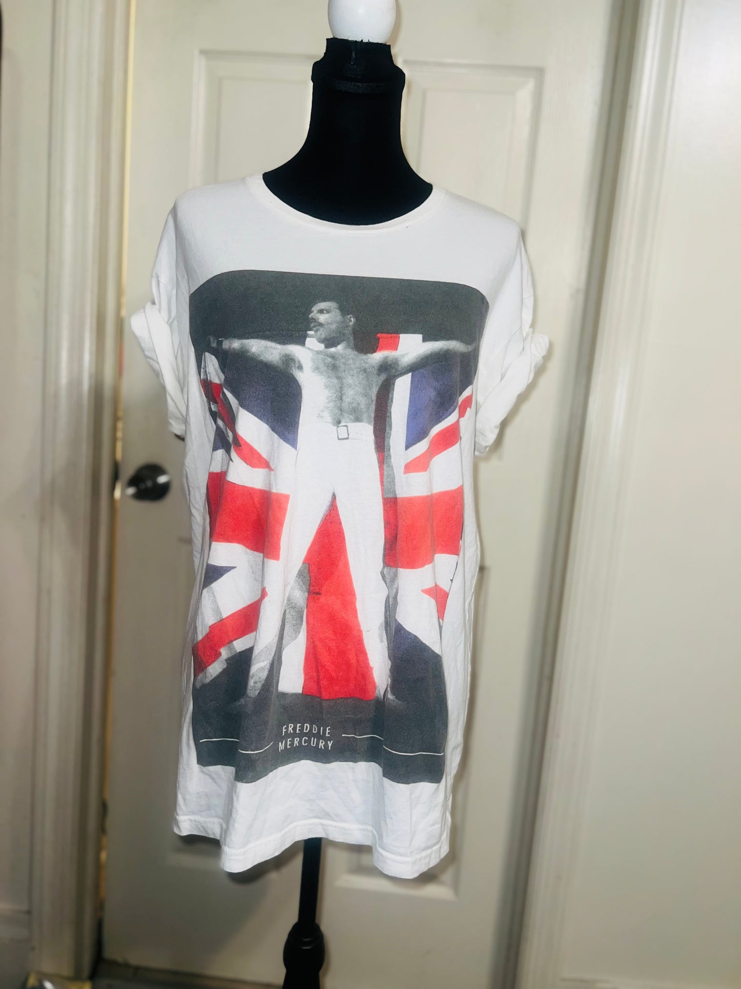 Freddie Mercury Oversized Distressed Vintage Tee