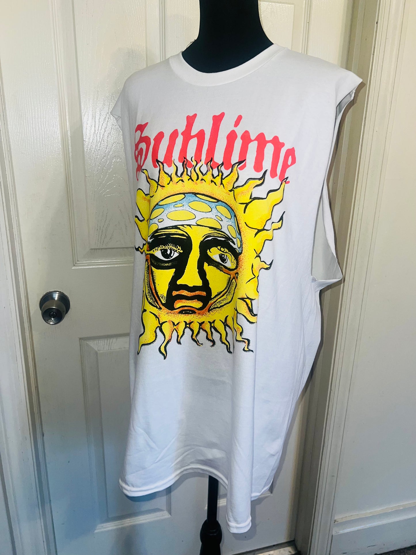Sublime Double Sided Oversized Distressed Tank