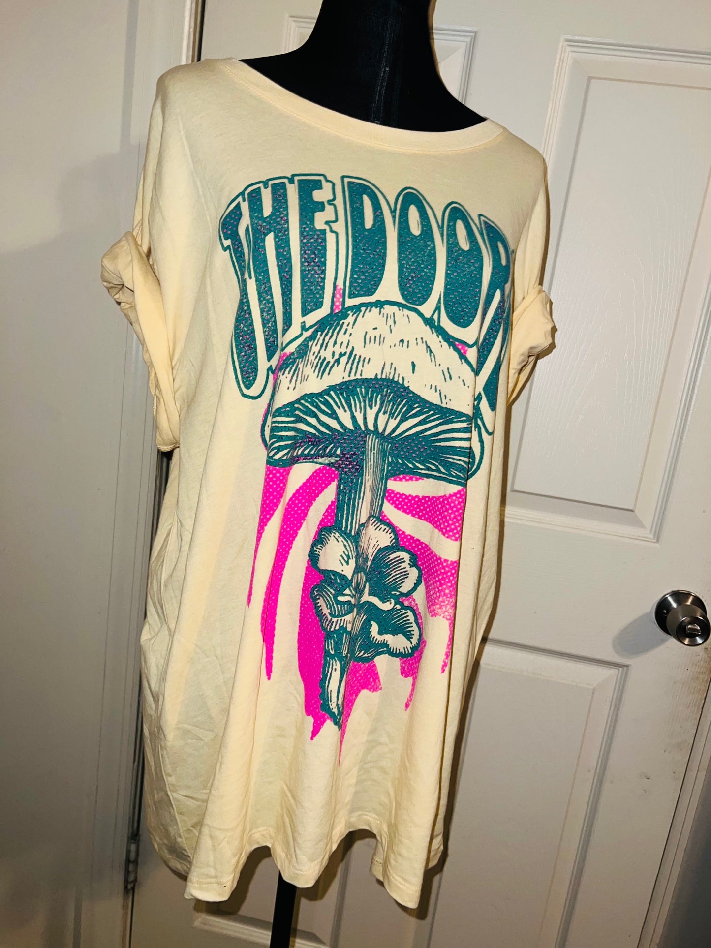 The Doors Double Sided Oversized Distressed Tee