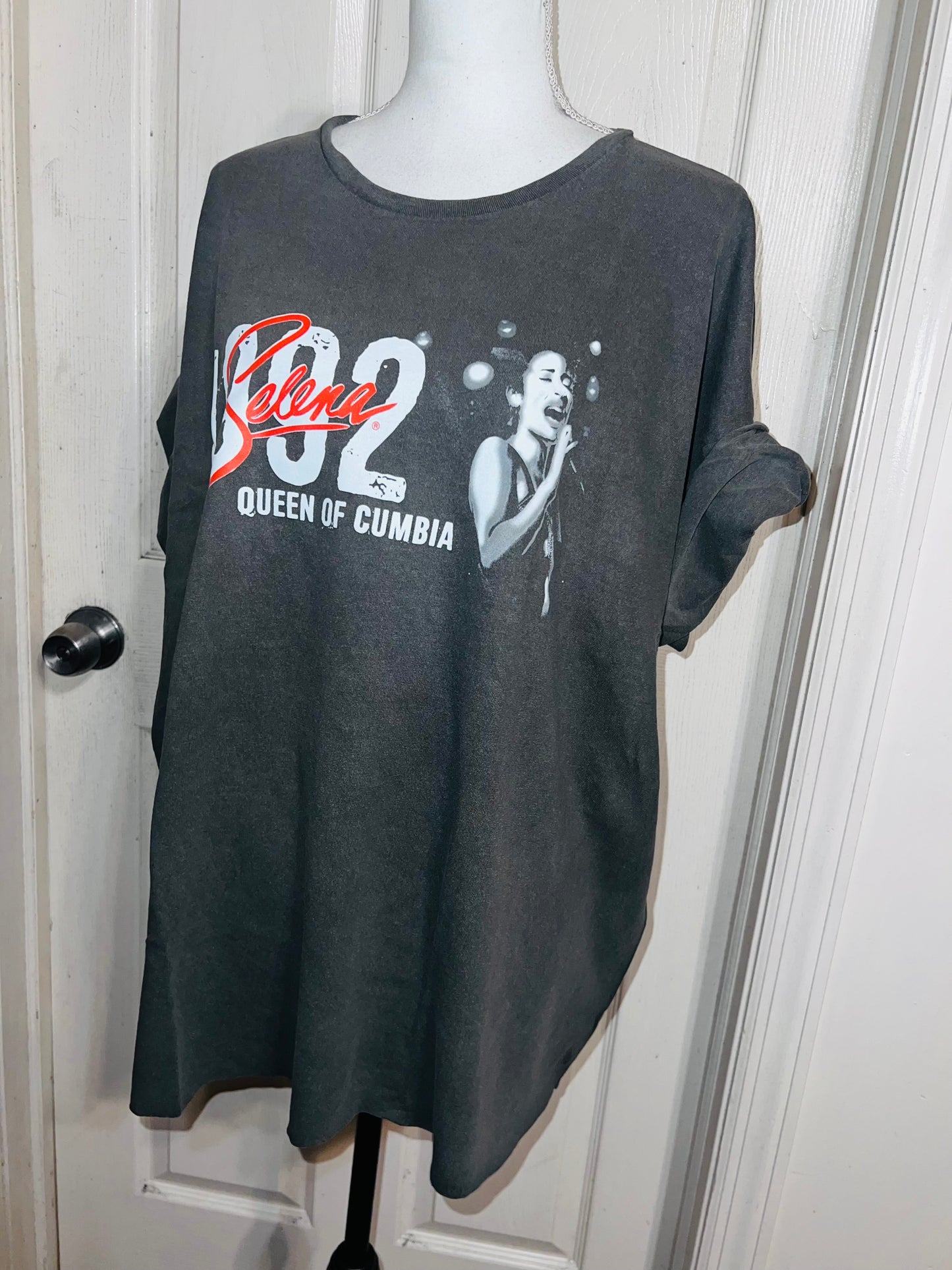 Selena Double Sided Oversized Distressed Tee