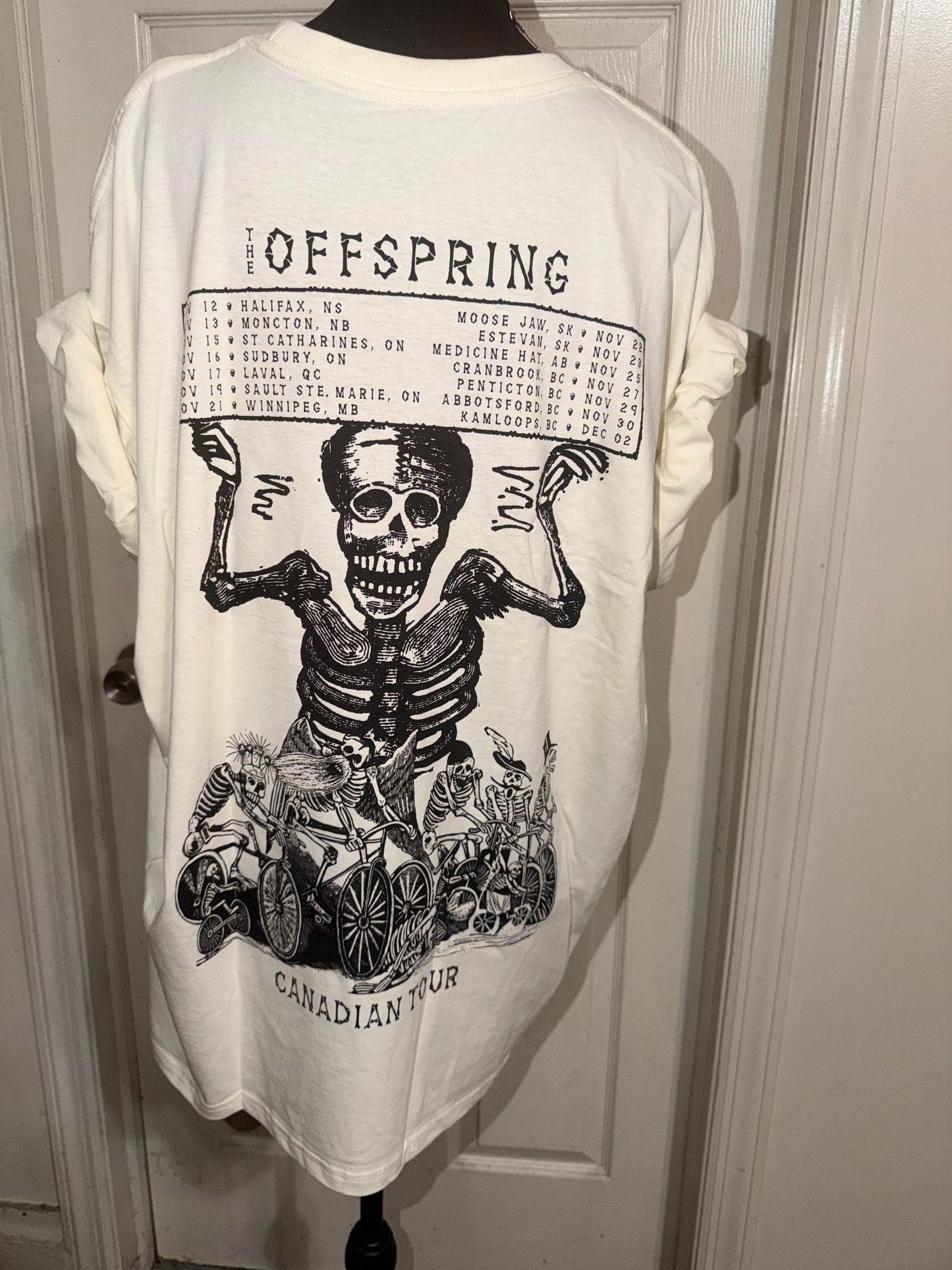 The Offspring Double Sided Oversized Distressed Tee