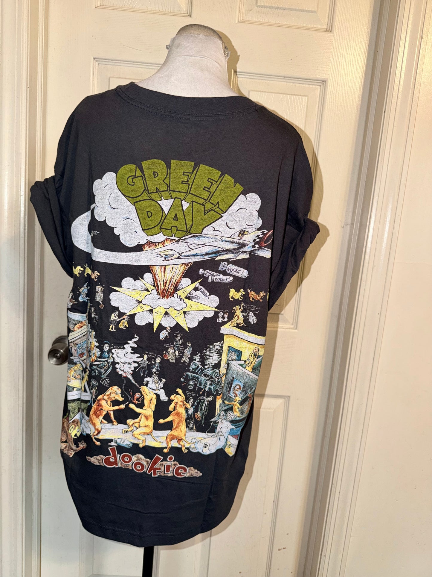 Green Day Double Sided Oversized Tee