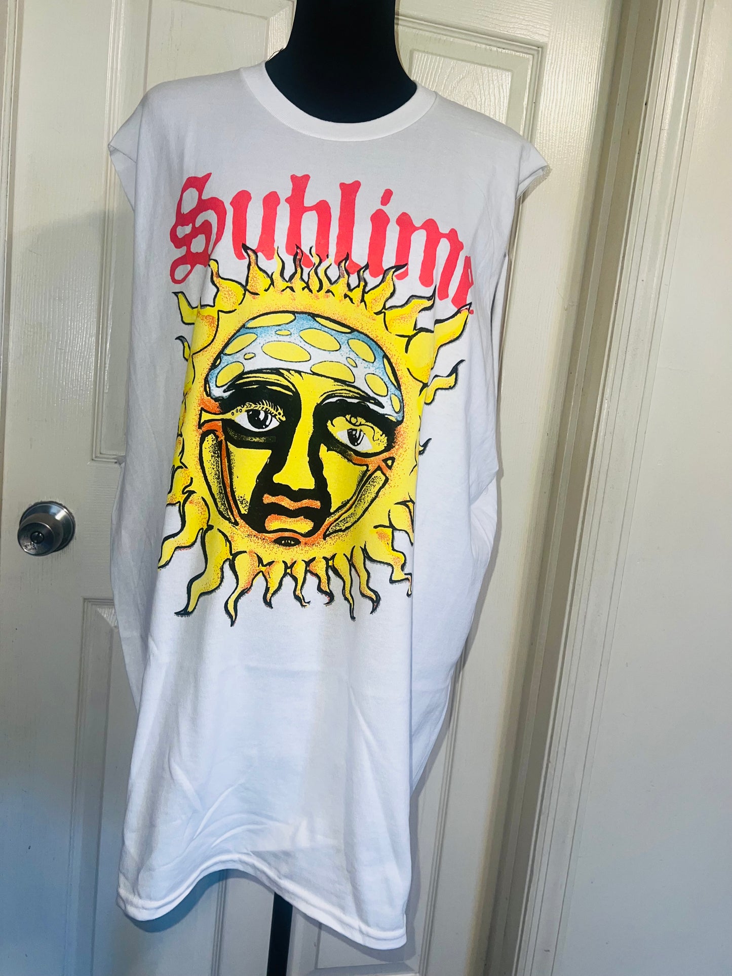 Sublime Double Sided Oversized Distressed Tank