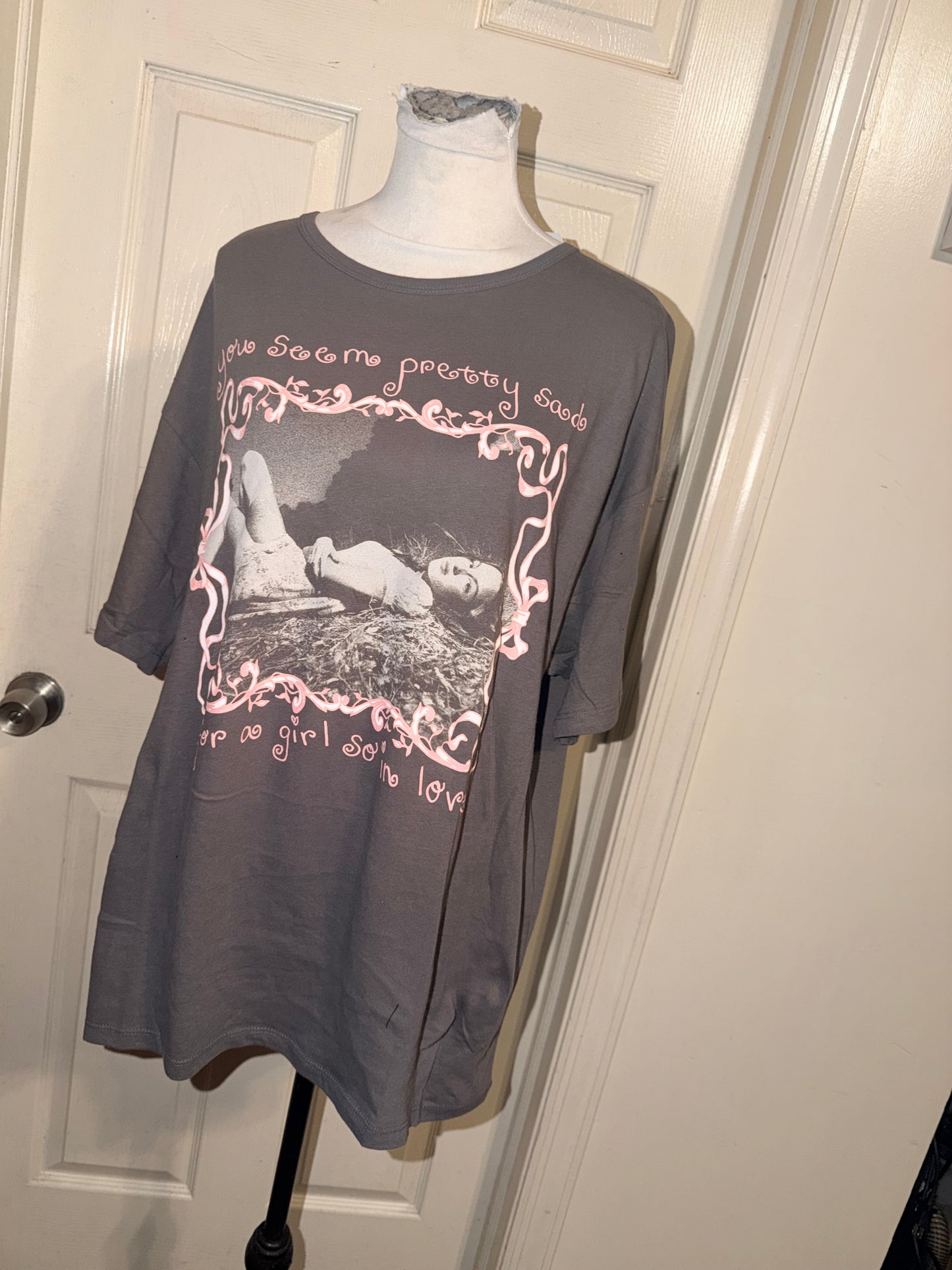 Olivia Rodrigo Oversized Distressed Tee