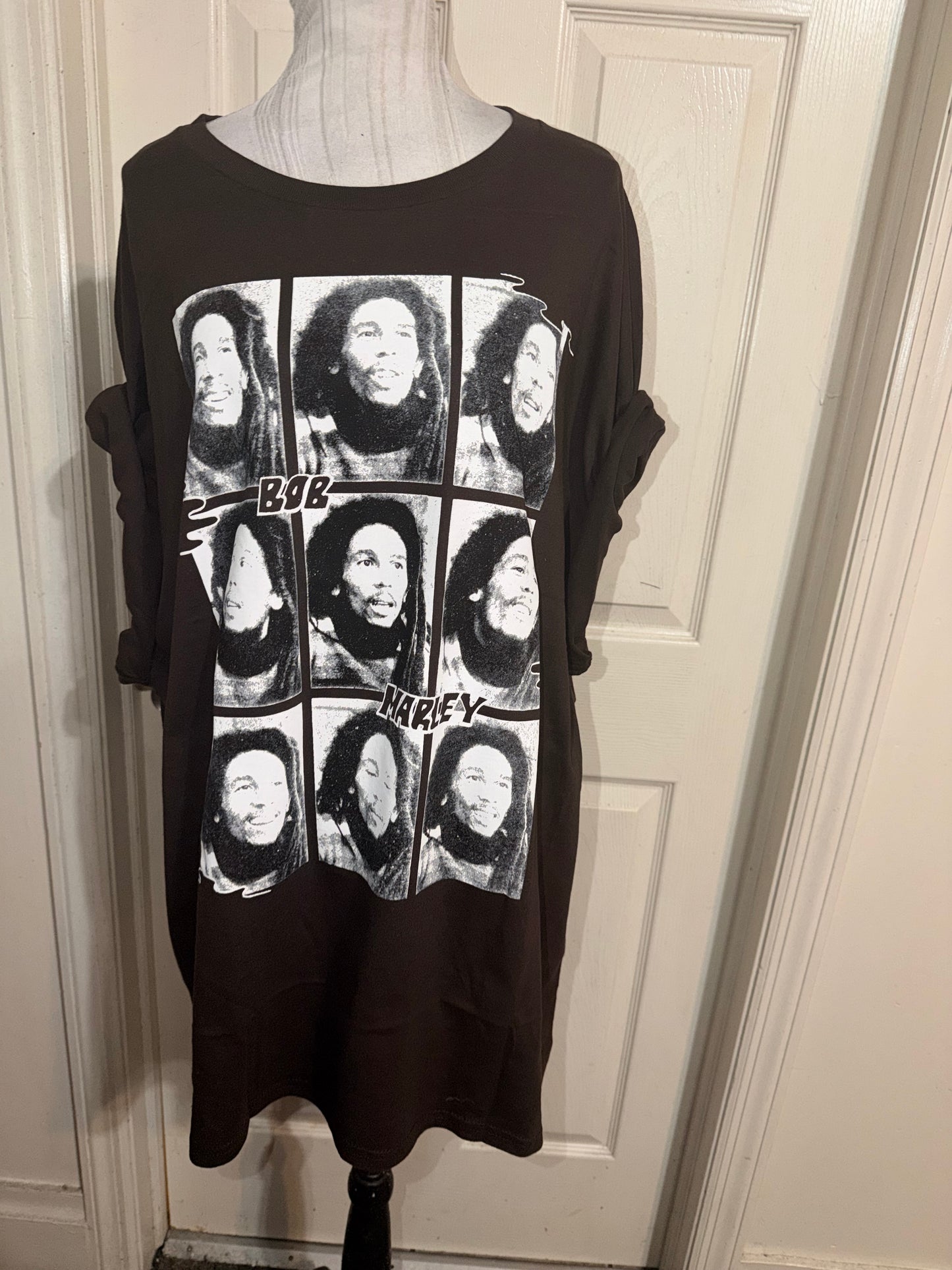 Bob Marley Oversized Distressed Tee