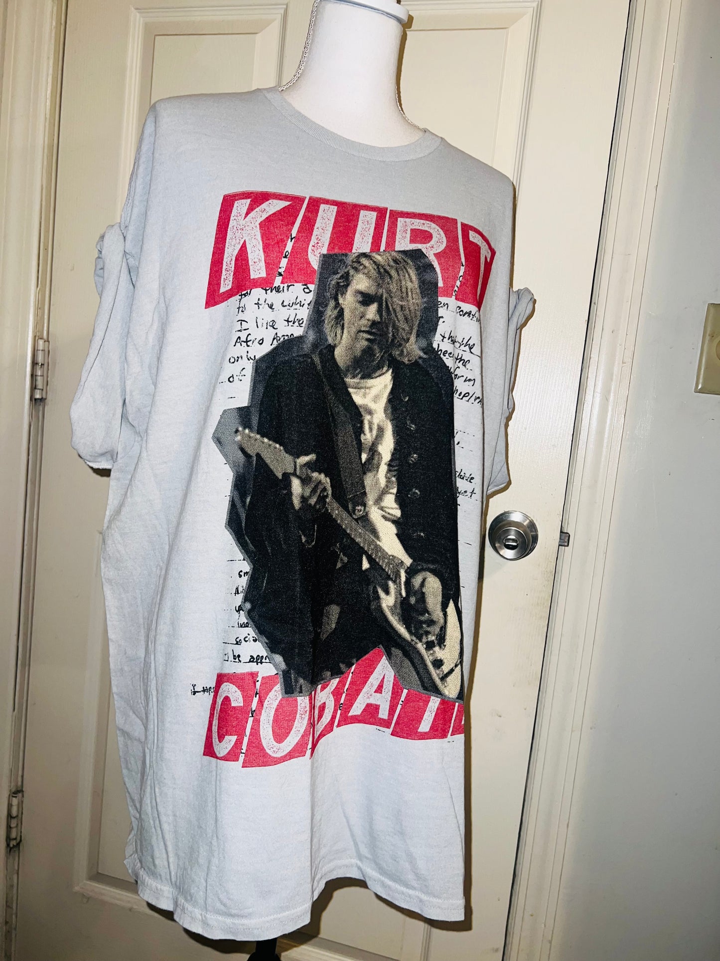 Kurt Cobain Oversized Distressed Tee