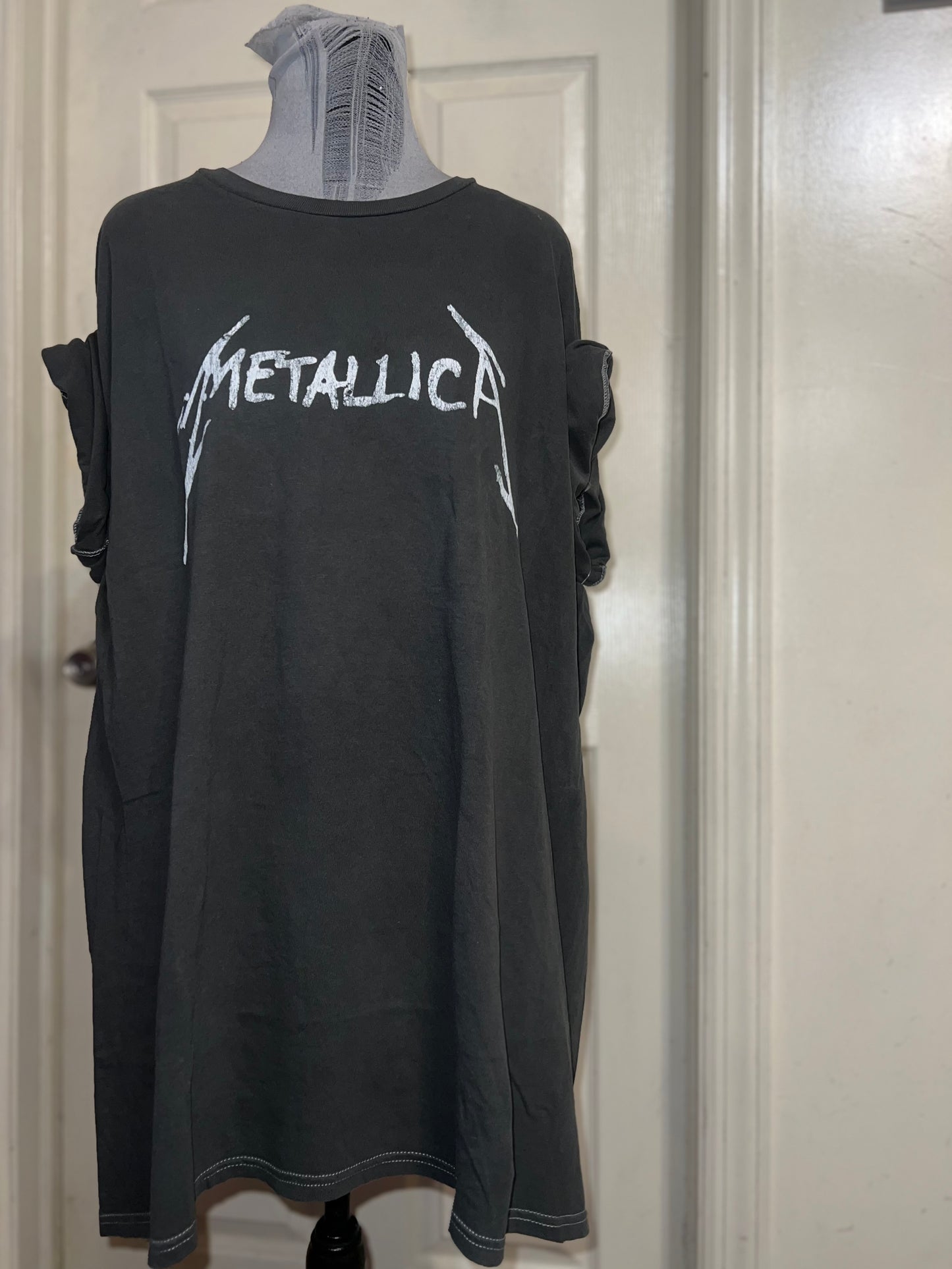 Metallica Double Sided Oversized Distressed Tee