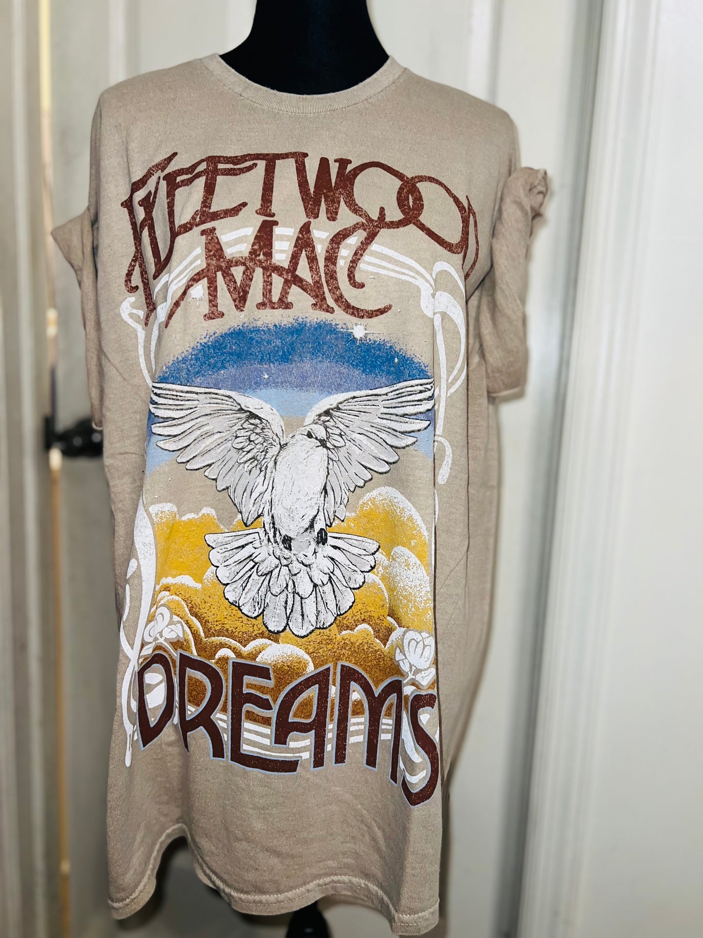 Fleetwood Mac Oversized Distressed Tee