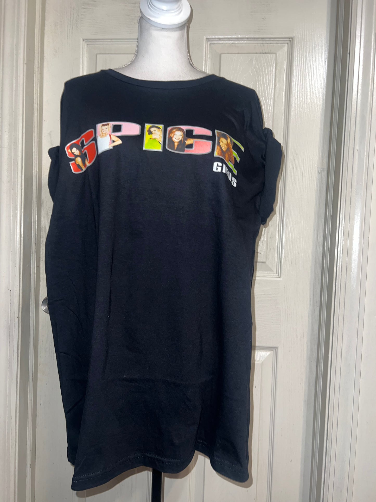 Spice Girls Oversized Distressed Tee
