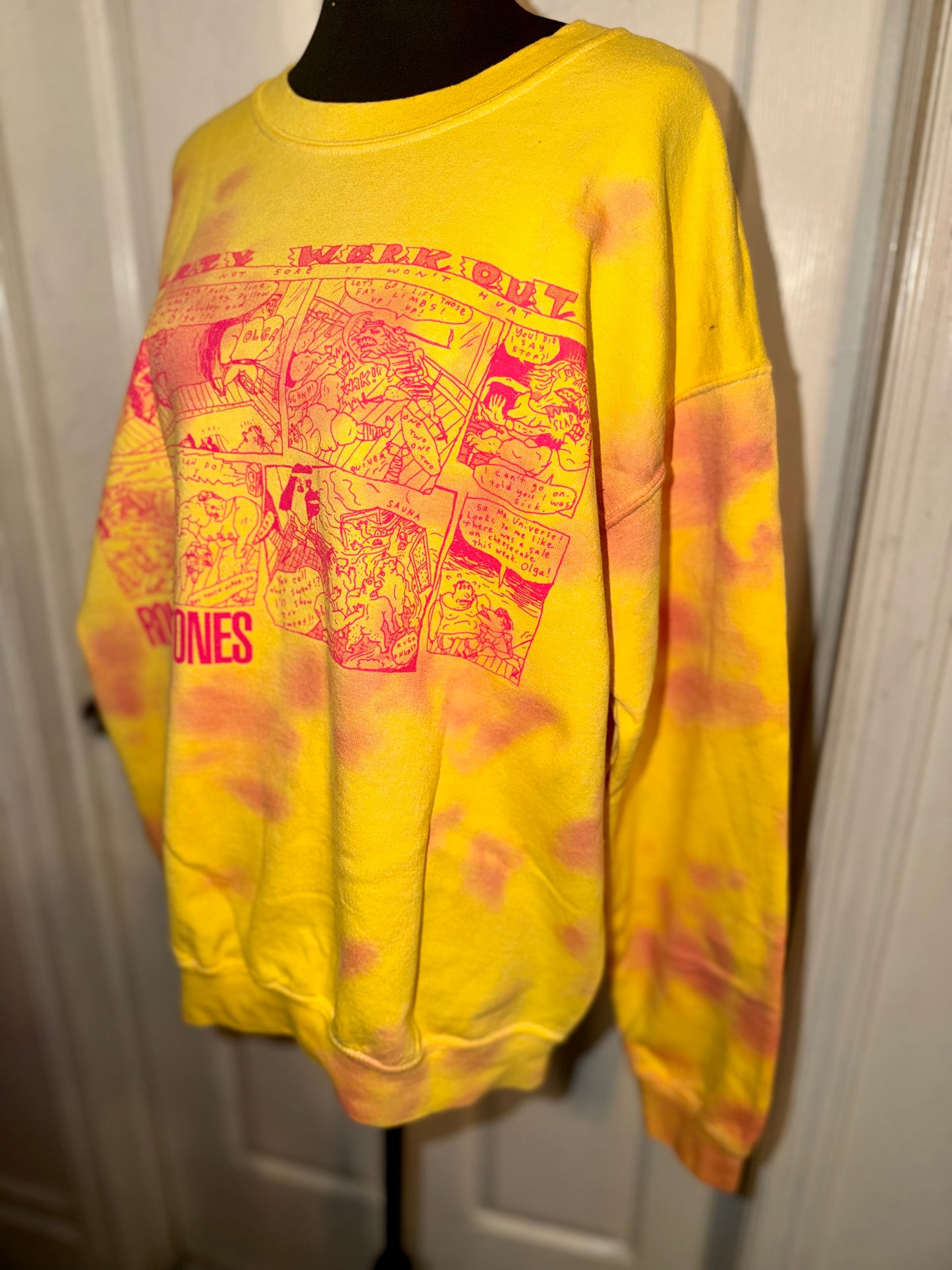 The Rolling Stones Oversized Distressed Sweatshirt