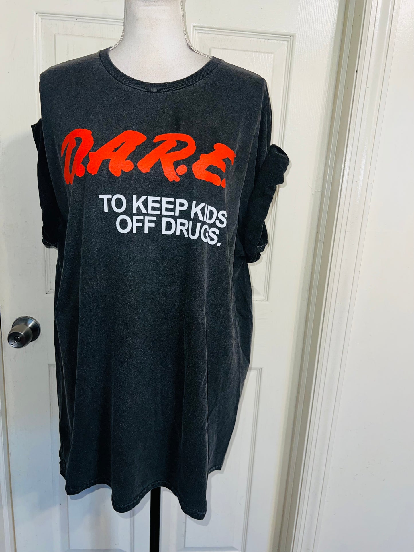 D.A.R.E. Oversized Distressed Tee