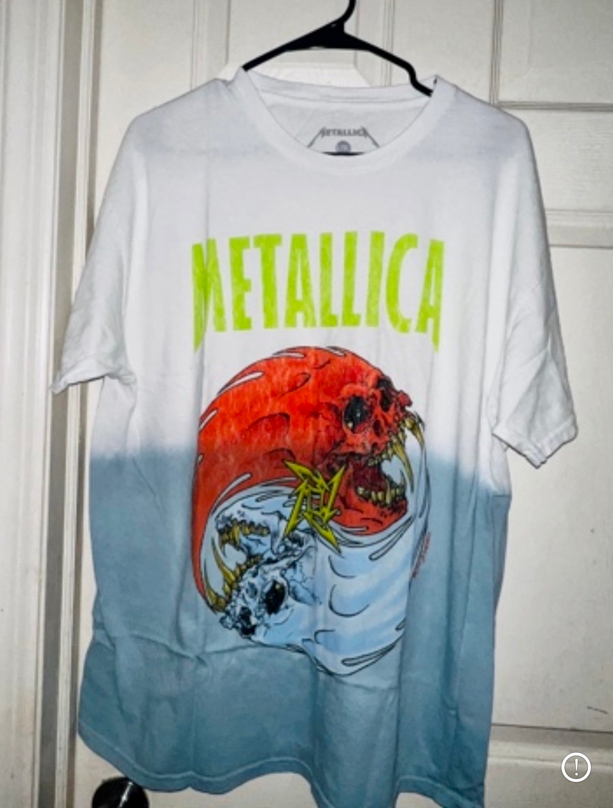 Metallica Tie Die Oversized Distressed Tee