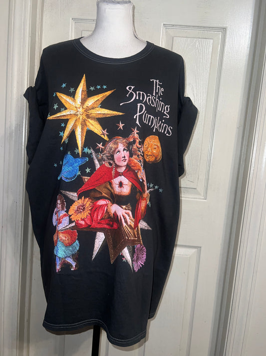 The Smashing Pumpkins Oversized Distressed Tee