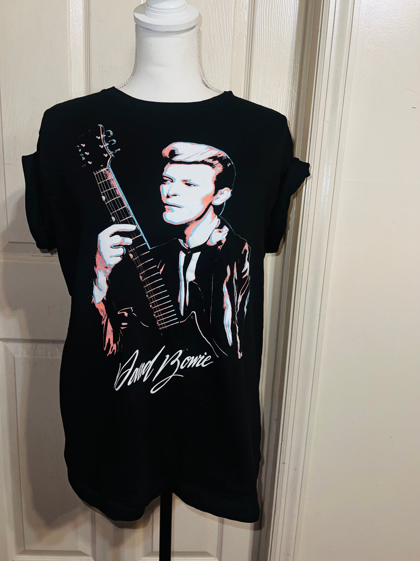 David Bowie Oversized Distressed Tee