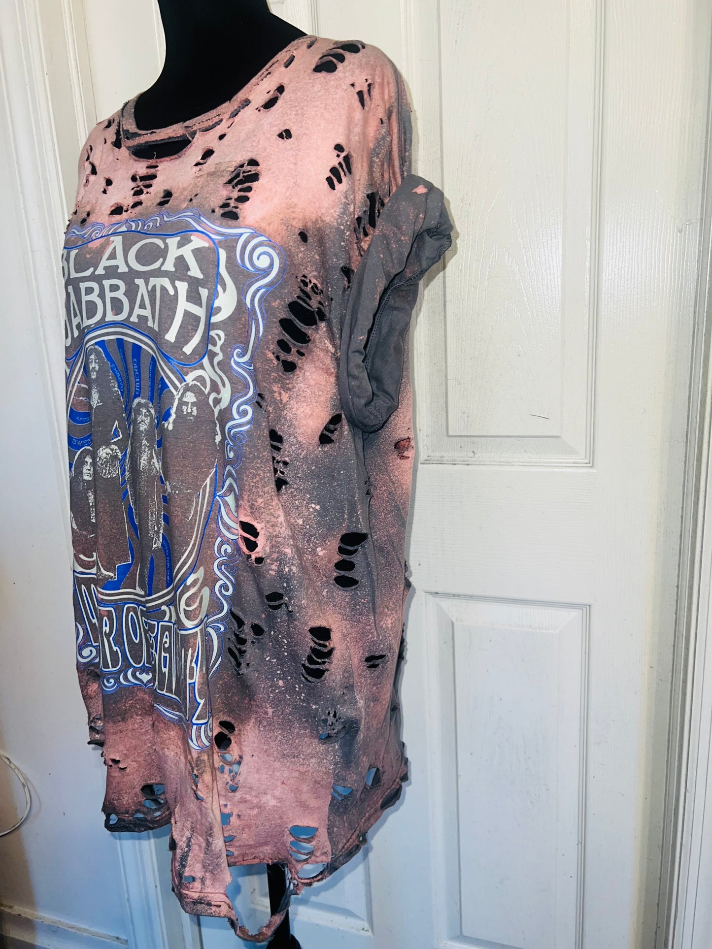 Black Sabbath Oversized Distressed Tee