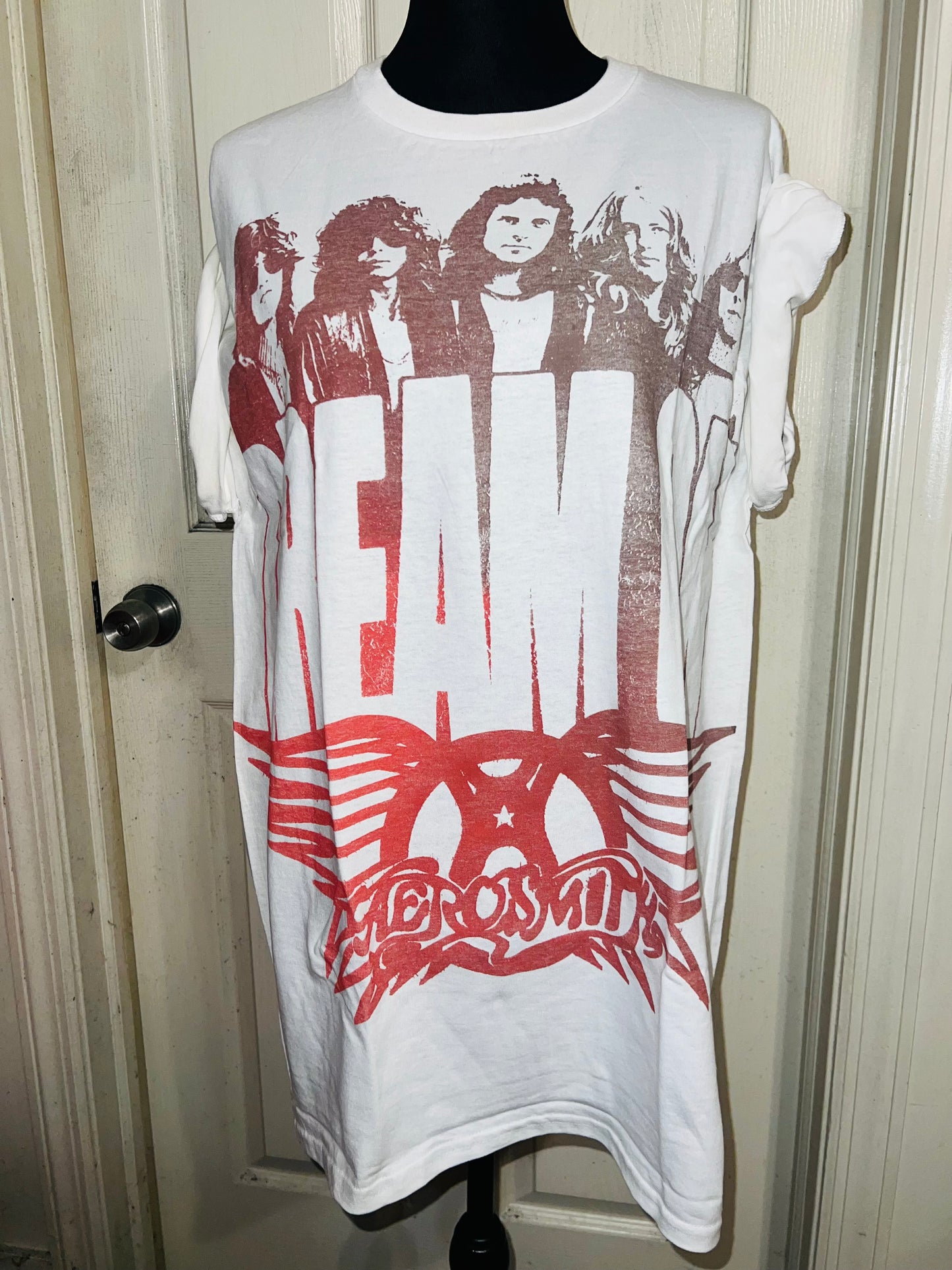 Aerosmith Dream On Oversized Distressed Tee