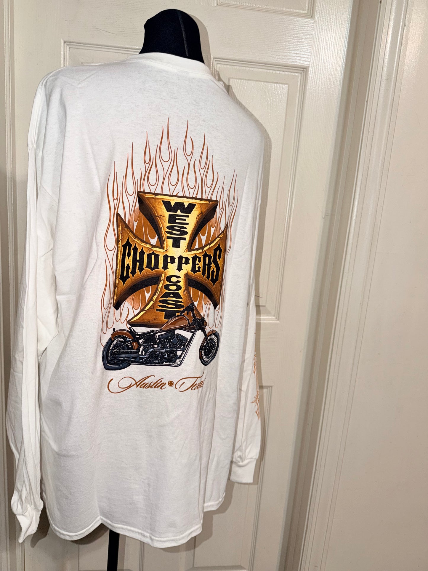 West Coast Choppers Double Sided Oversized Long Sleeve Tee