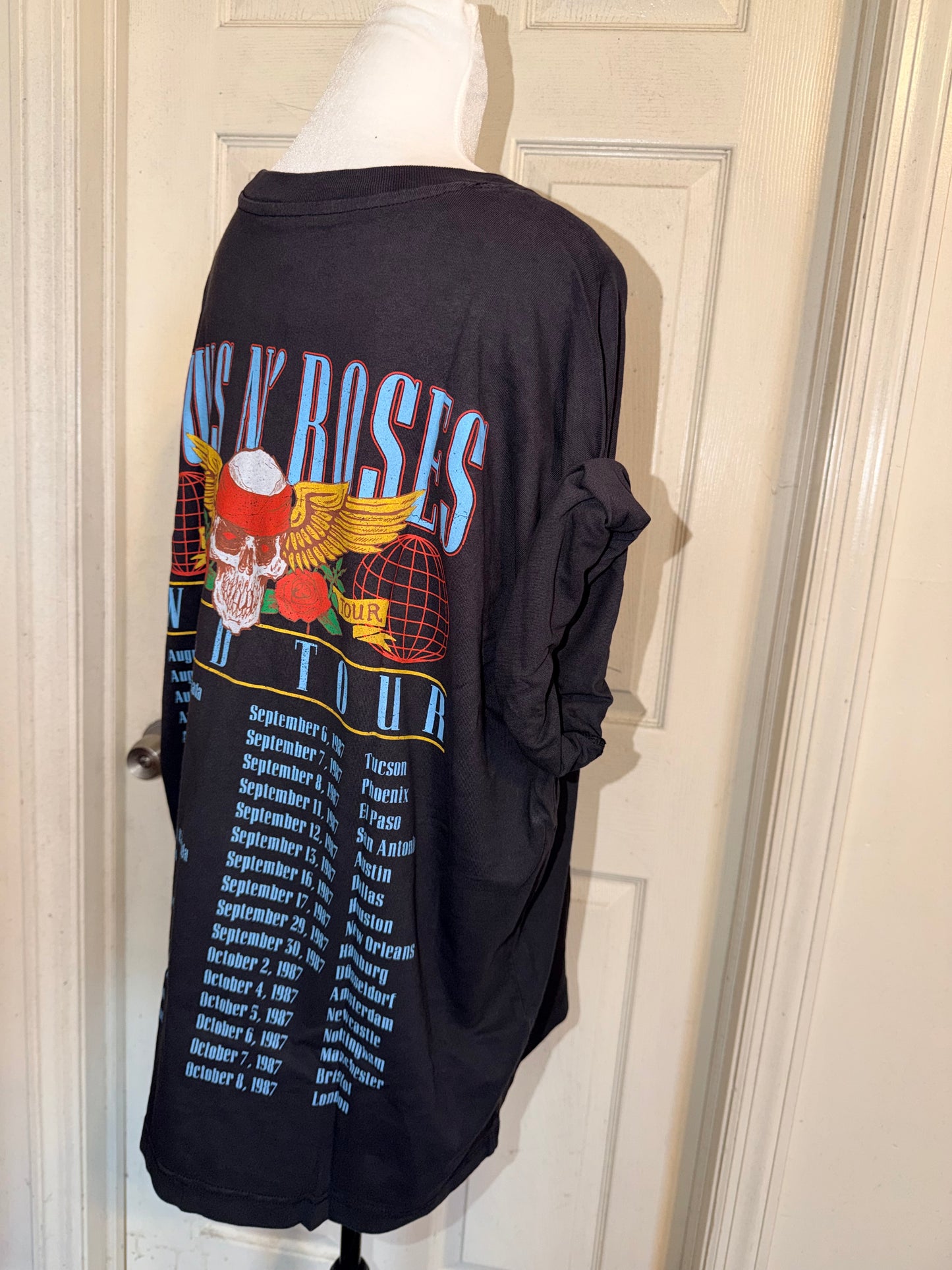 Guns N’ Roses Double Sided Oversized Distressed Tee