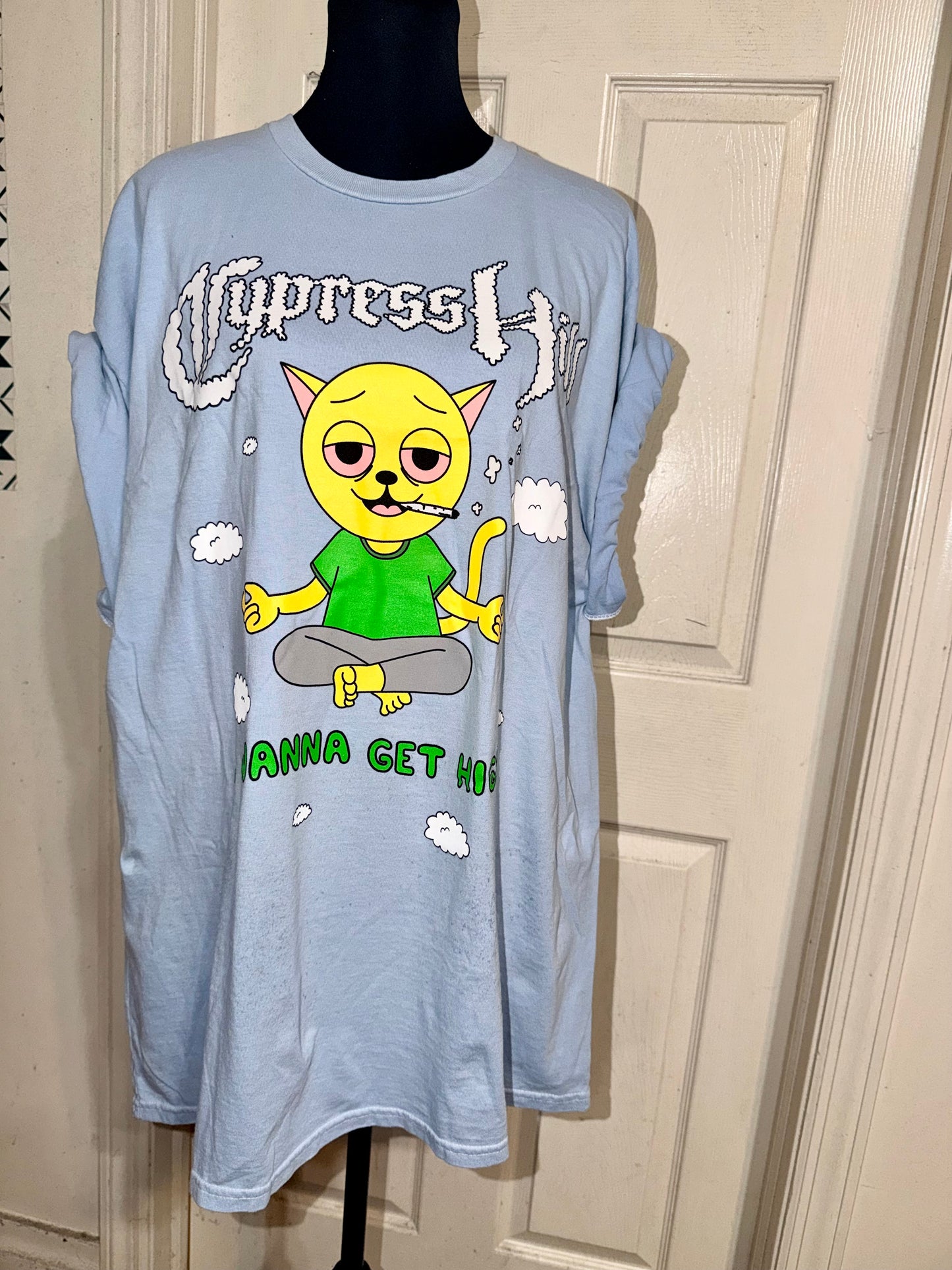 Cypress Hill Double Sided Oversized Distressed Tee