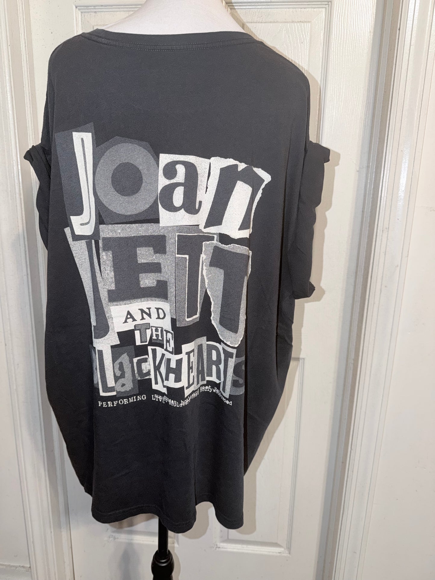 Joan Jett and the Blackhearts Double Sided Oversized Distressed Tee
