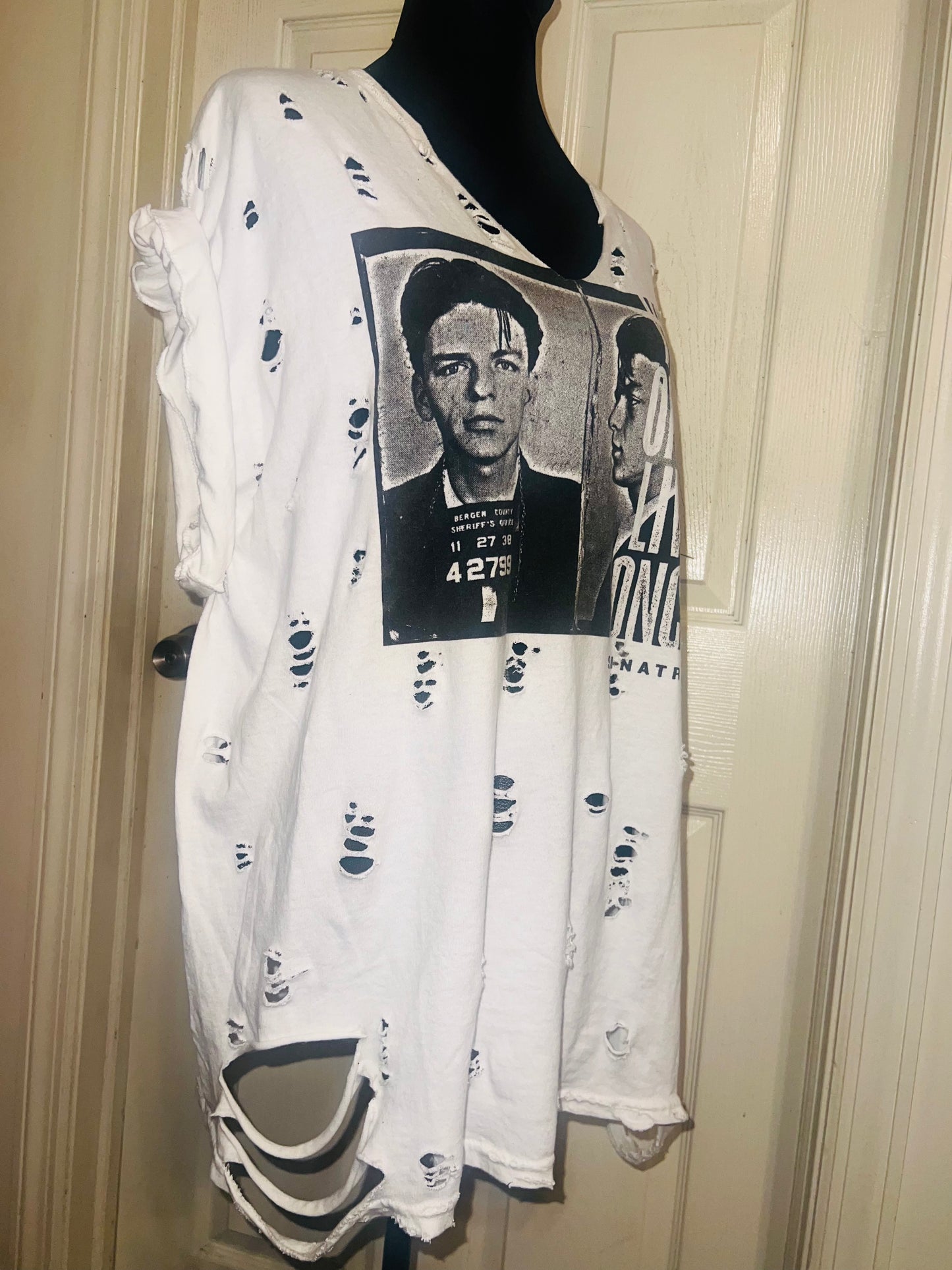 Frank Sinatra Oversized Distressed Tee