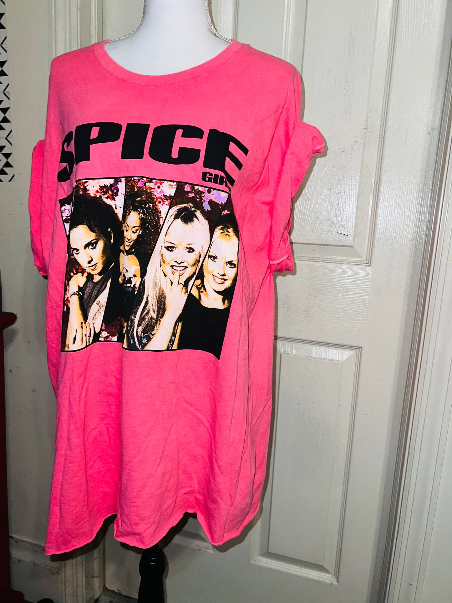 Spice Girls Oversized Distressed Tee