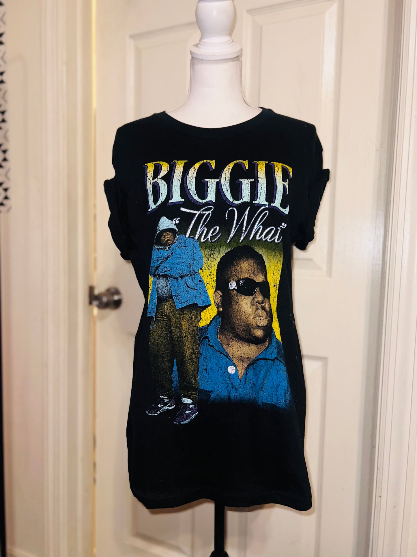 Biggie Smalls Oversized Distressed Tee