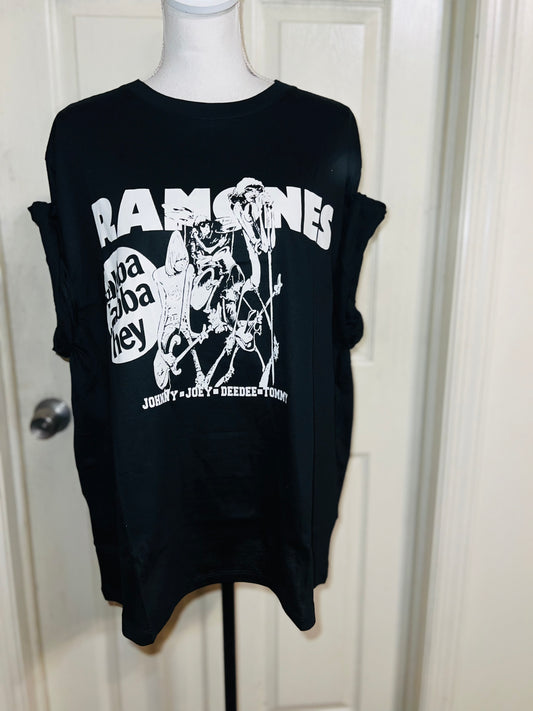 Ramones Oversized Distressed Tee