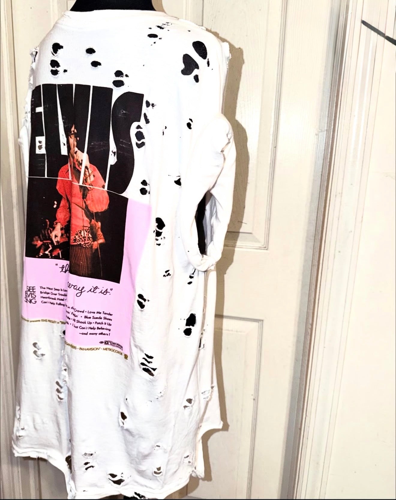 Elvis Double Sided Oversized Distressed Tee