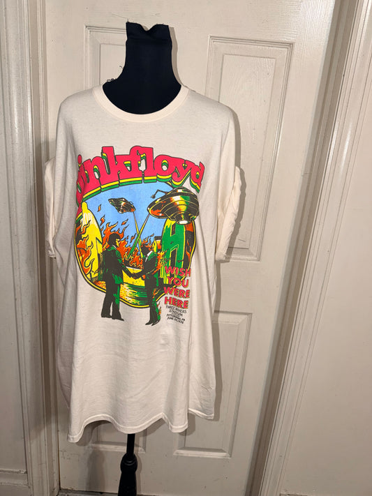 Pink Floyd Oversized Distressed Tee