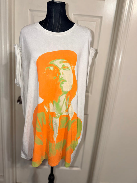 Billie Eilish Double Sided Oversized Distressed Tee