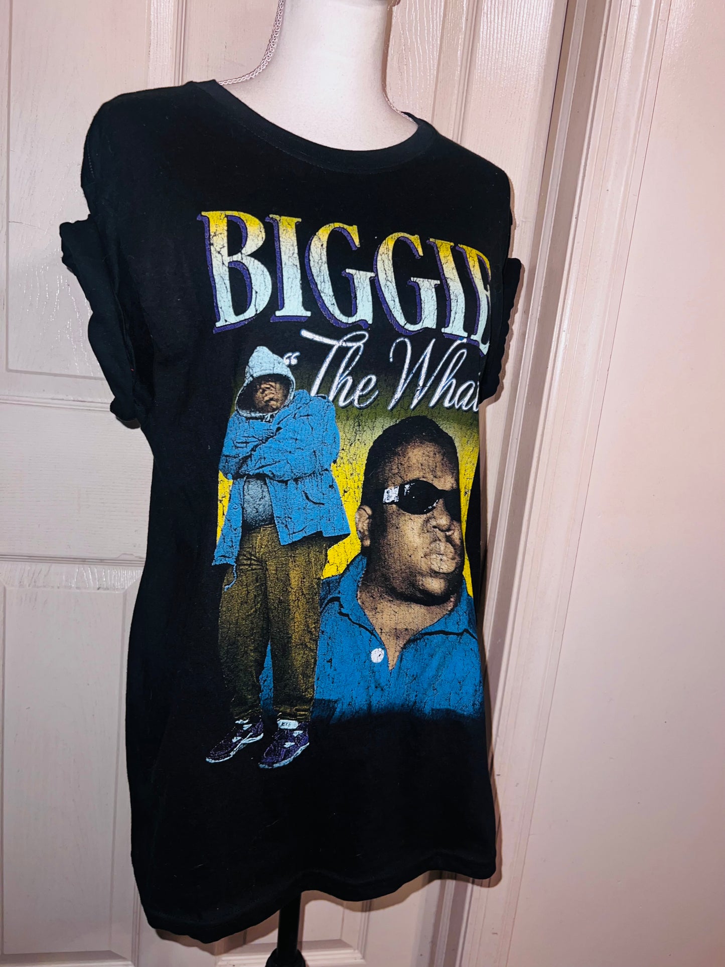 Biggie Smalls Oversized Distressed Tee