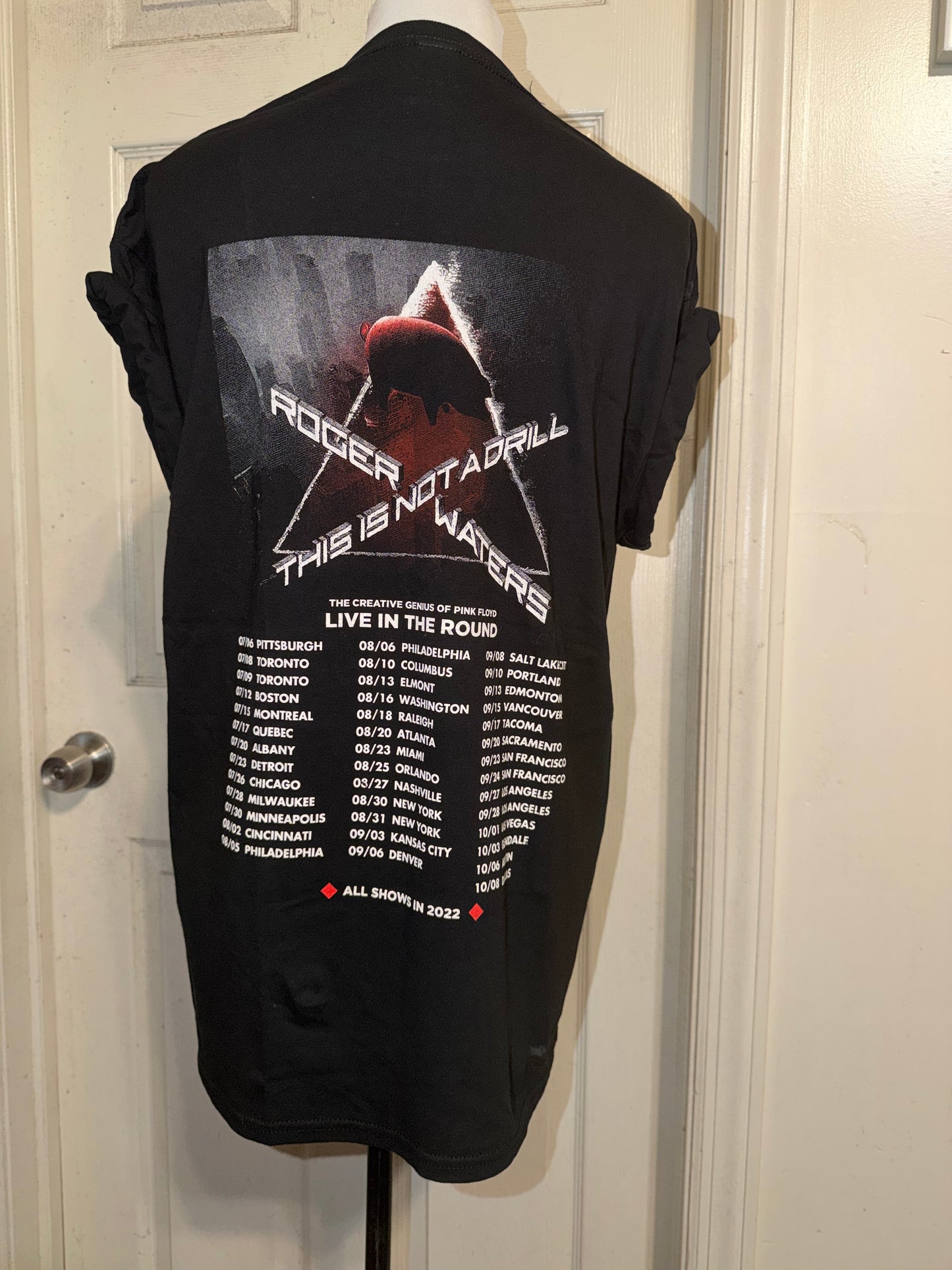 Pink Floyd Roger Waters Oversized Double Sided Distressed Tee