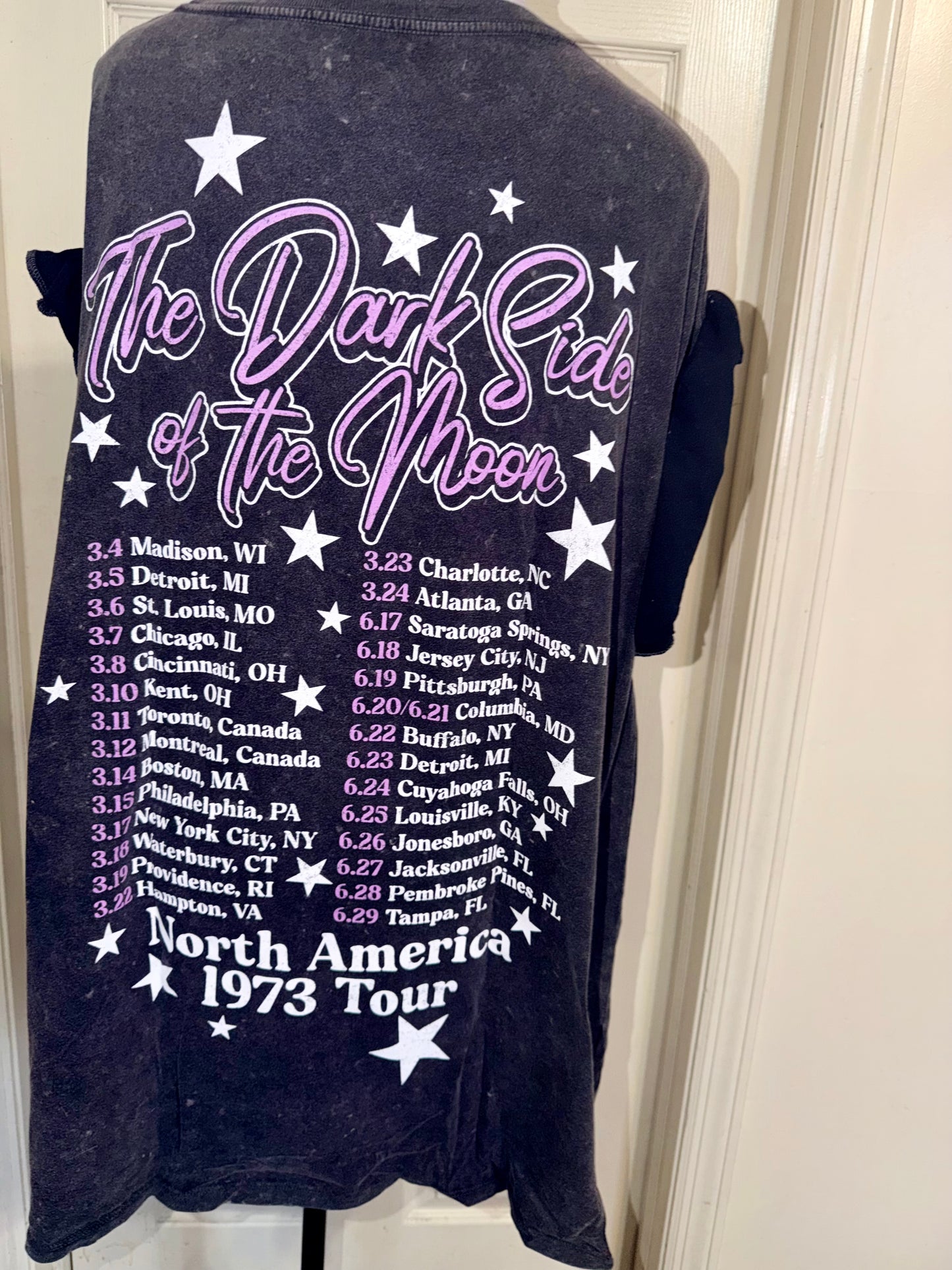 Pink Floyd Double Sided Oversized Distressed Tee