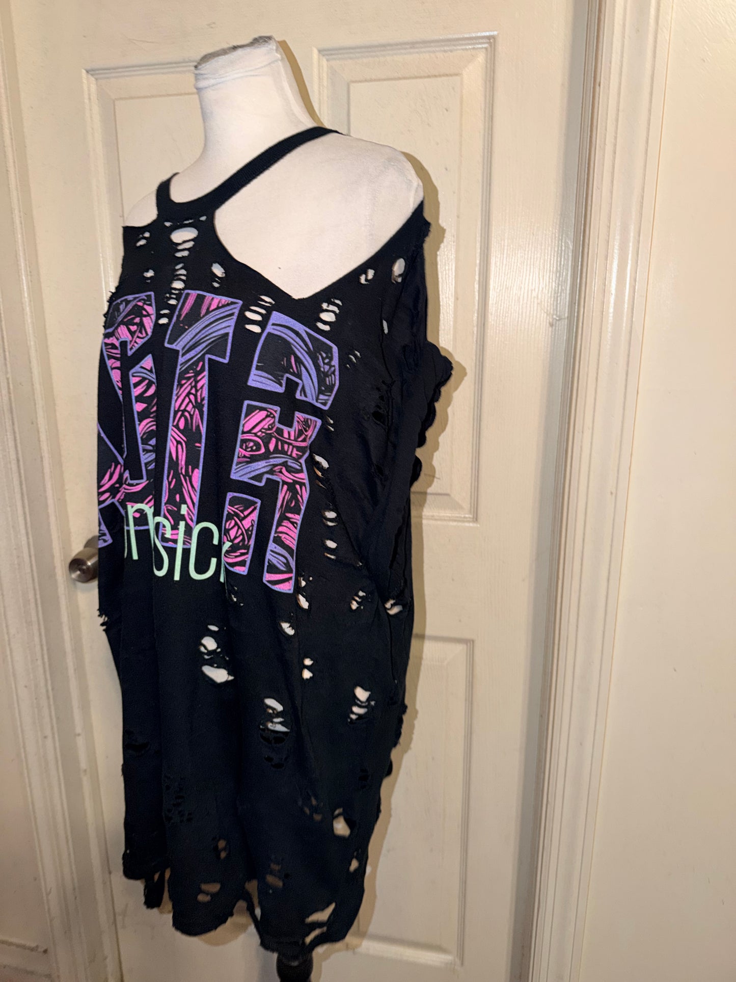 A Day to Remember Double Sided Oversized Distressed Tee