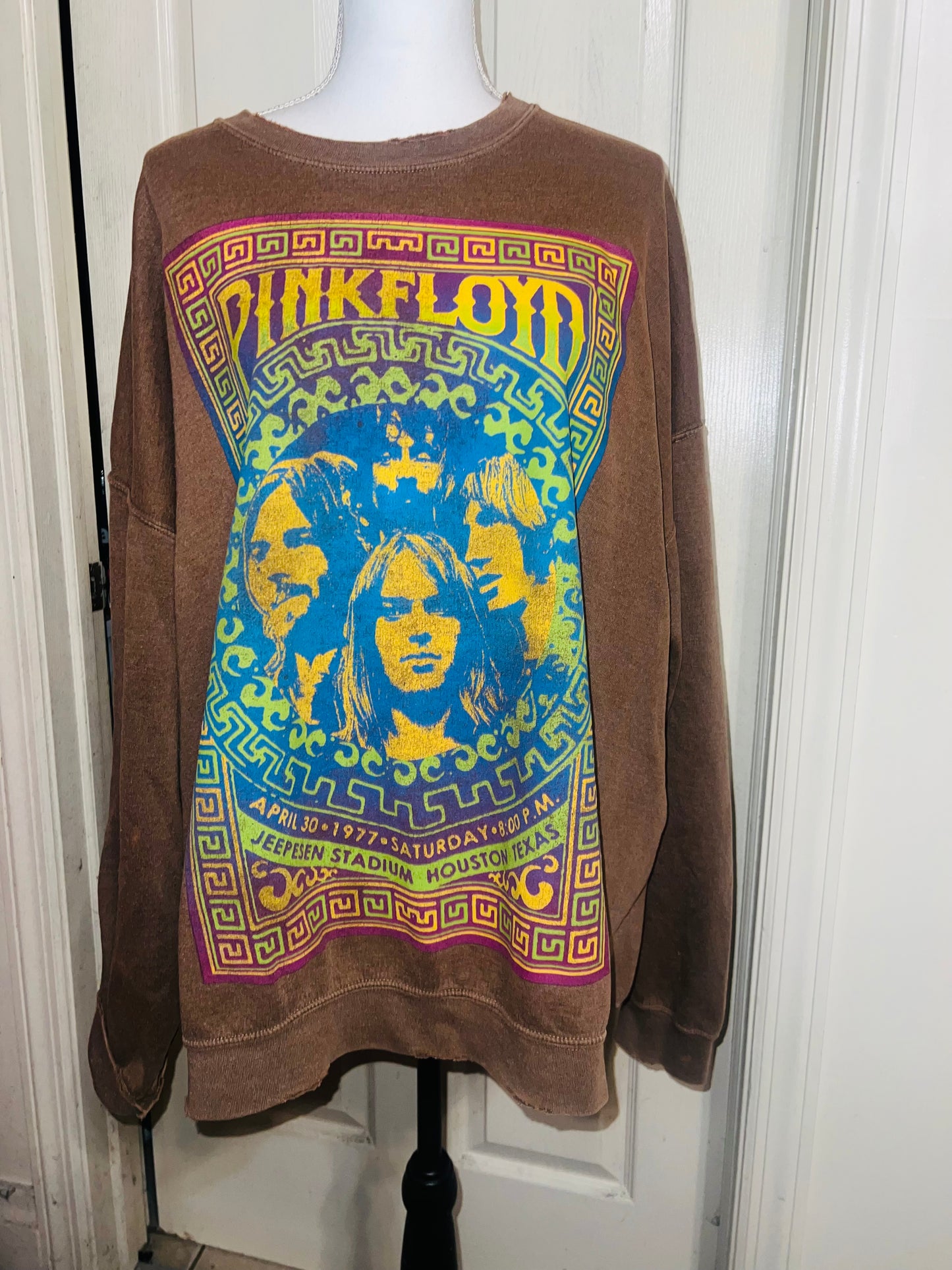 Pink Floyd Oversized Distressed Sweatshirt