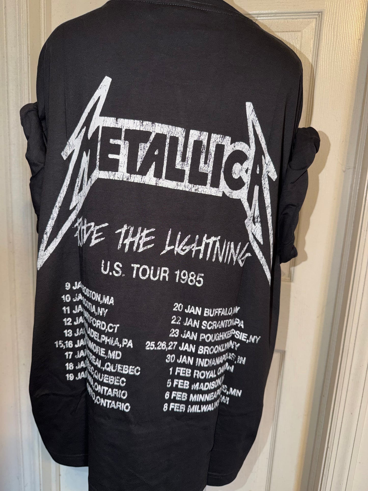 Metallica Double Sided Oversized Distressed Tee