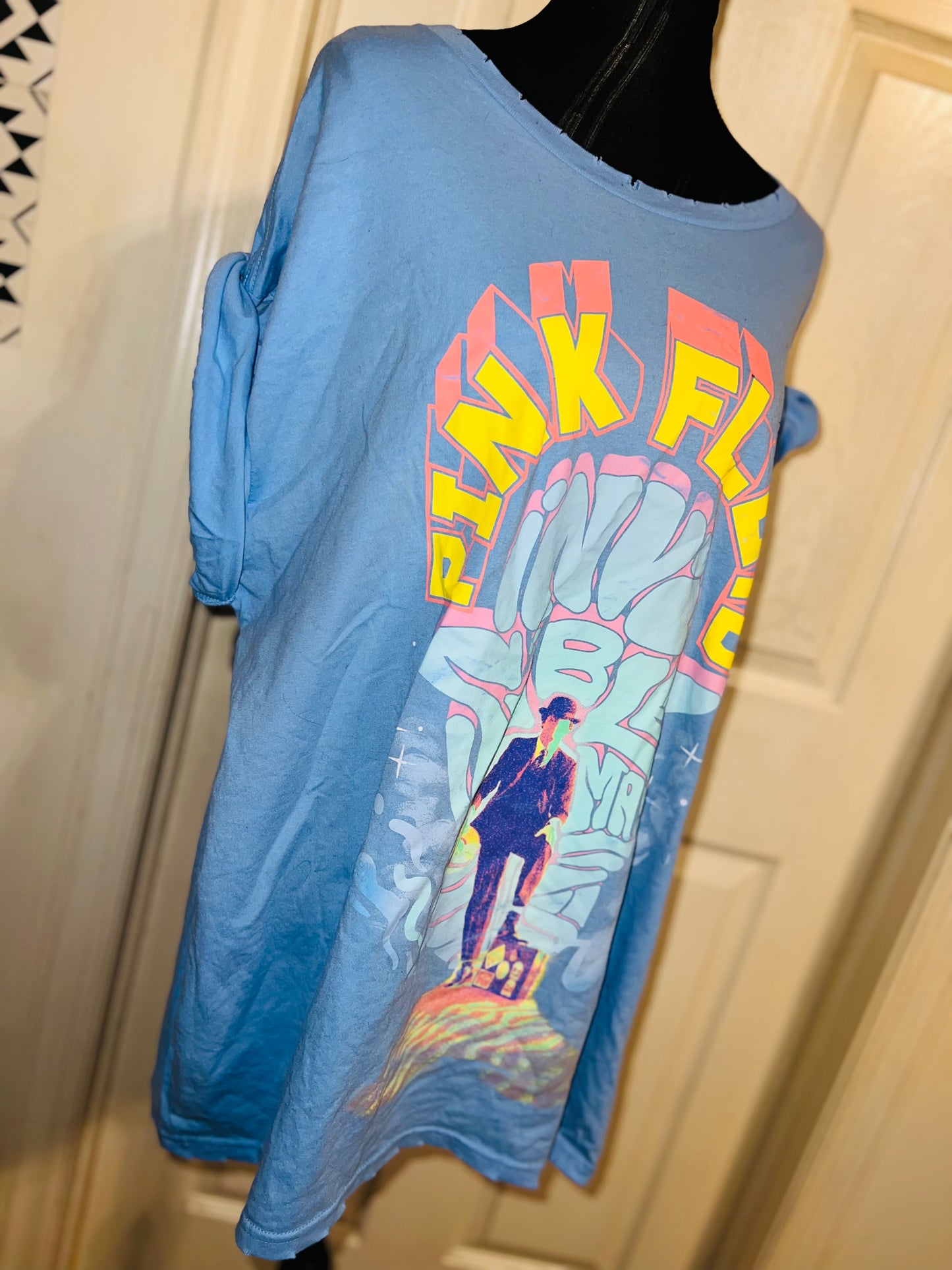 Pink Floyd Invisible Man Oversized Distressed Tee